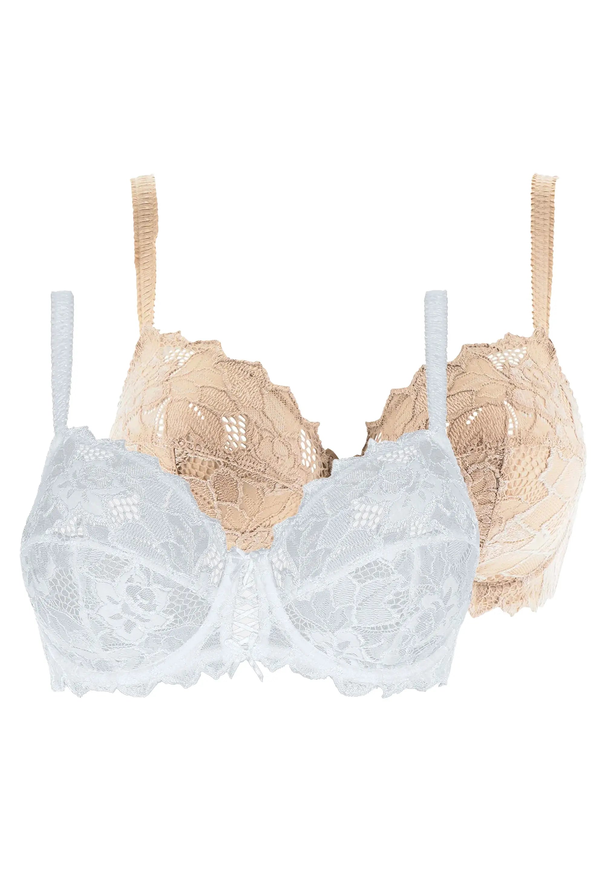 2er - Set – Bügel-BHs Arum Weiß & Nude