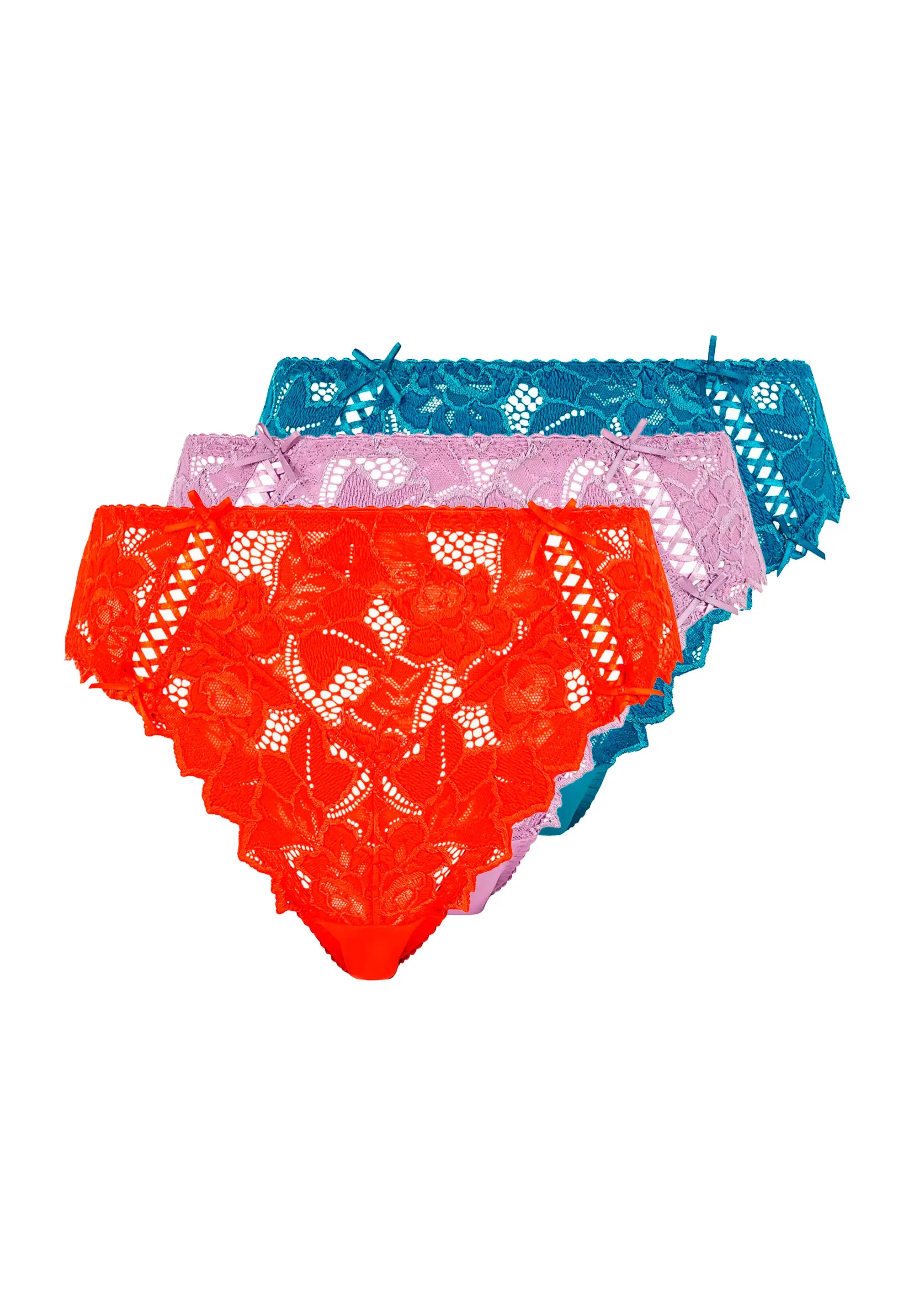 Set van 3 Arum slips in Oranje, Blauw en Lavendel