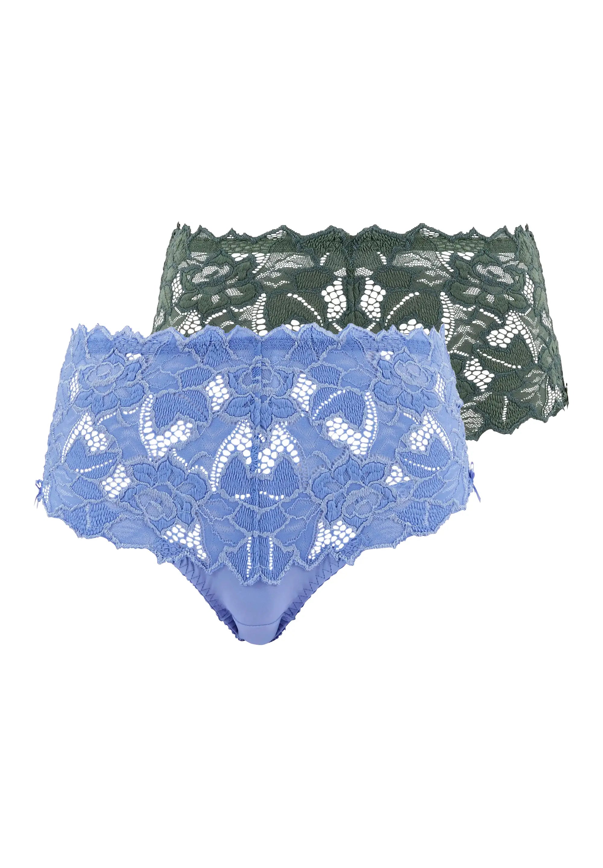 Set van 2 Arum slips in Blauw en groen