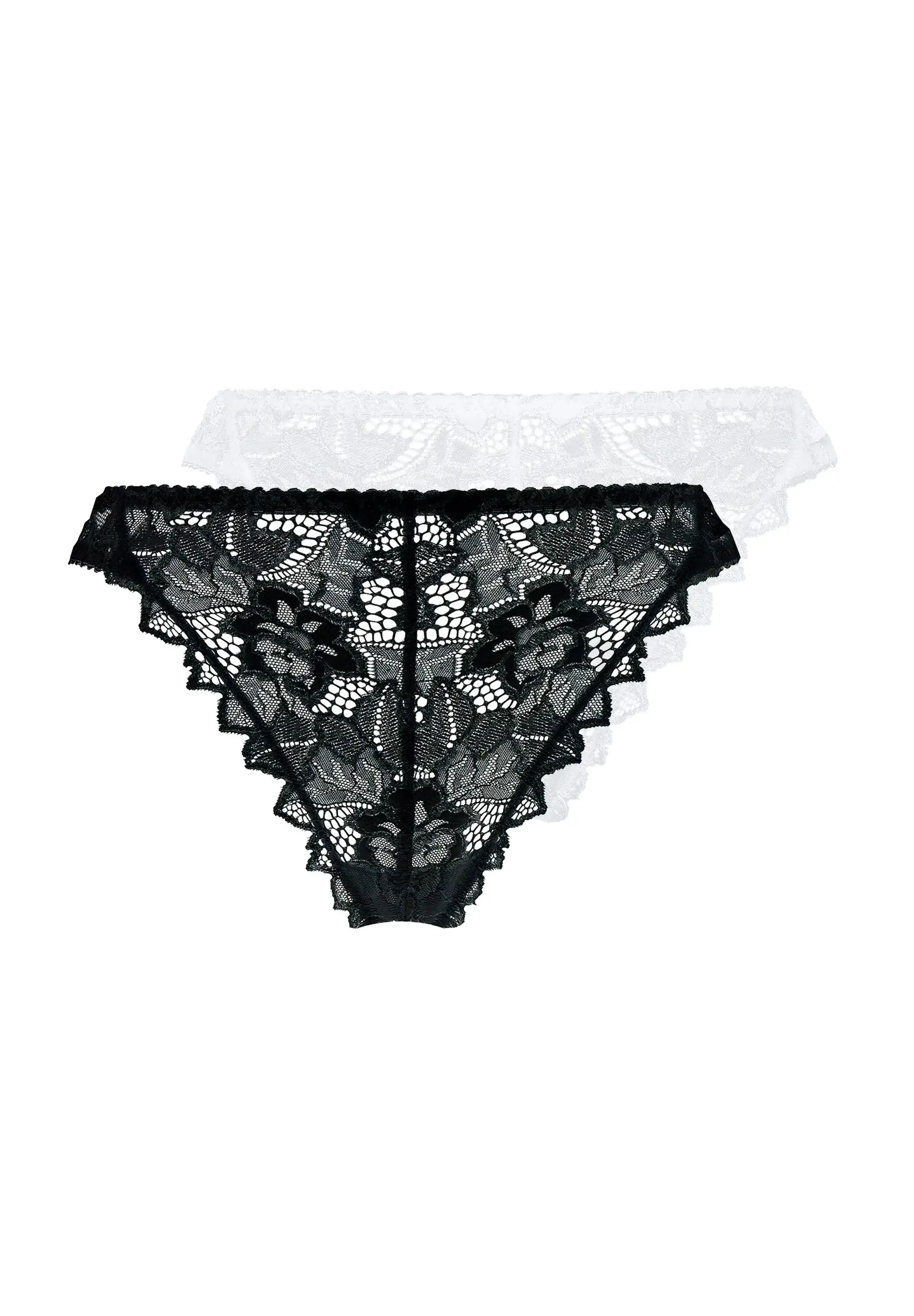 Lot de 2 strings Arum Noir et Blanc