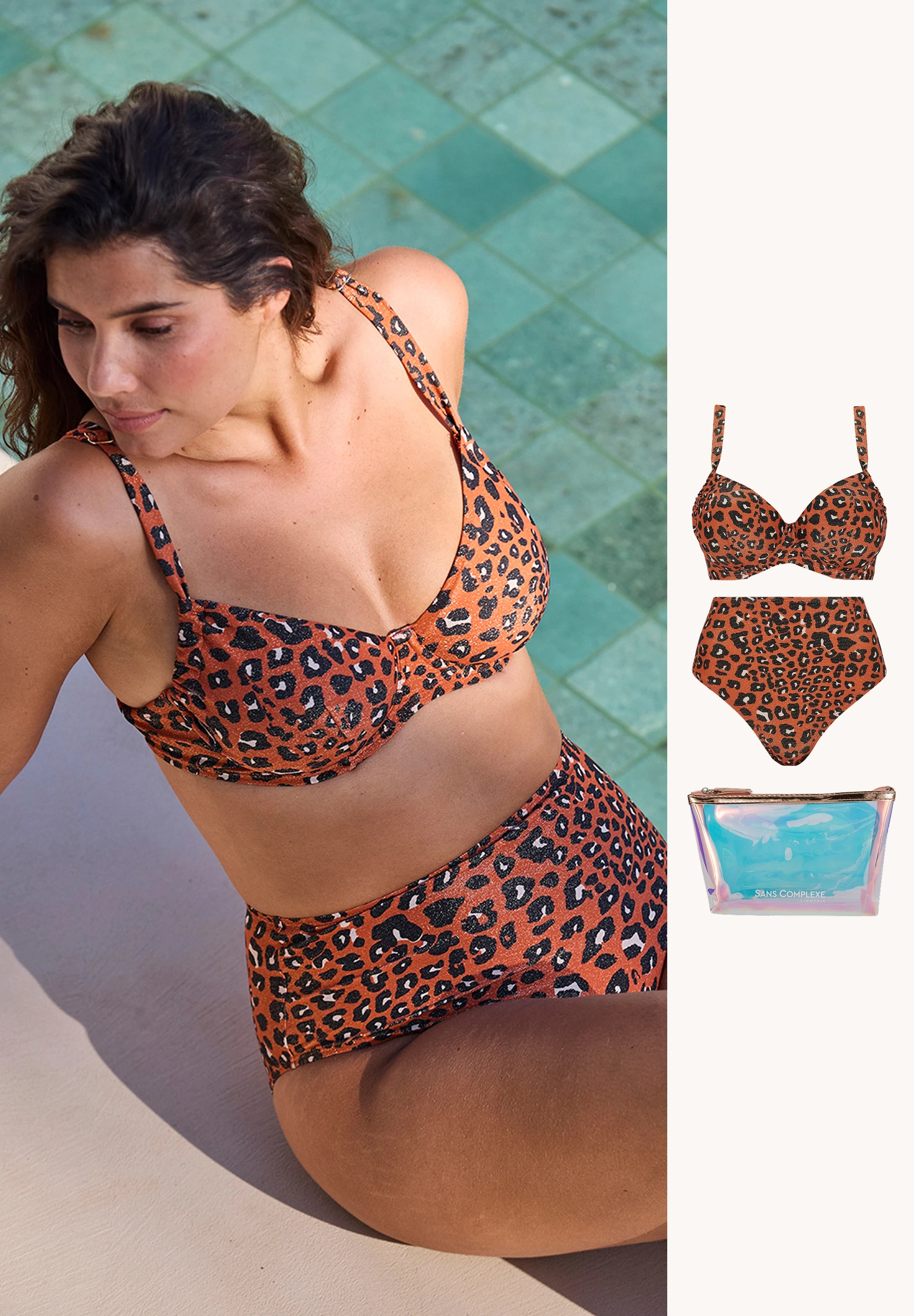 Ensemble maillot 2 pièces Langkawi avec trousse de plage