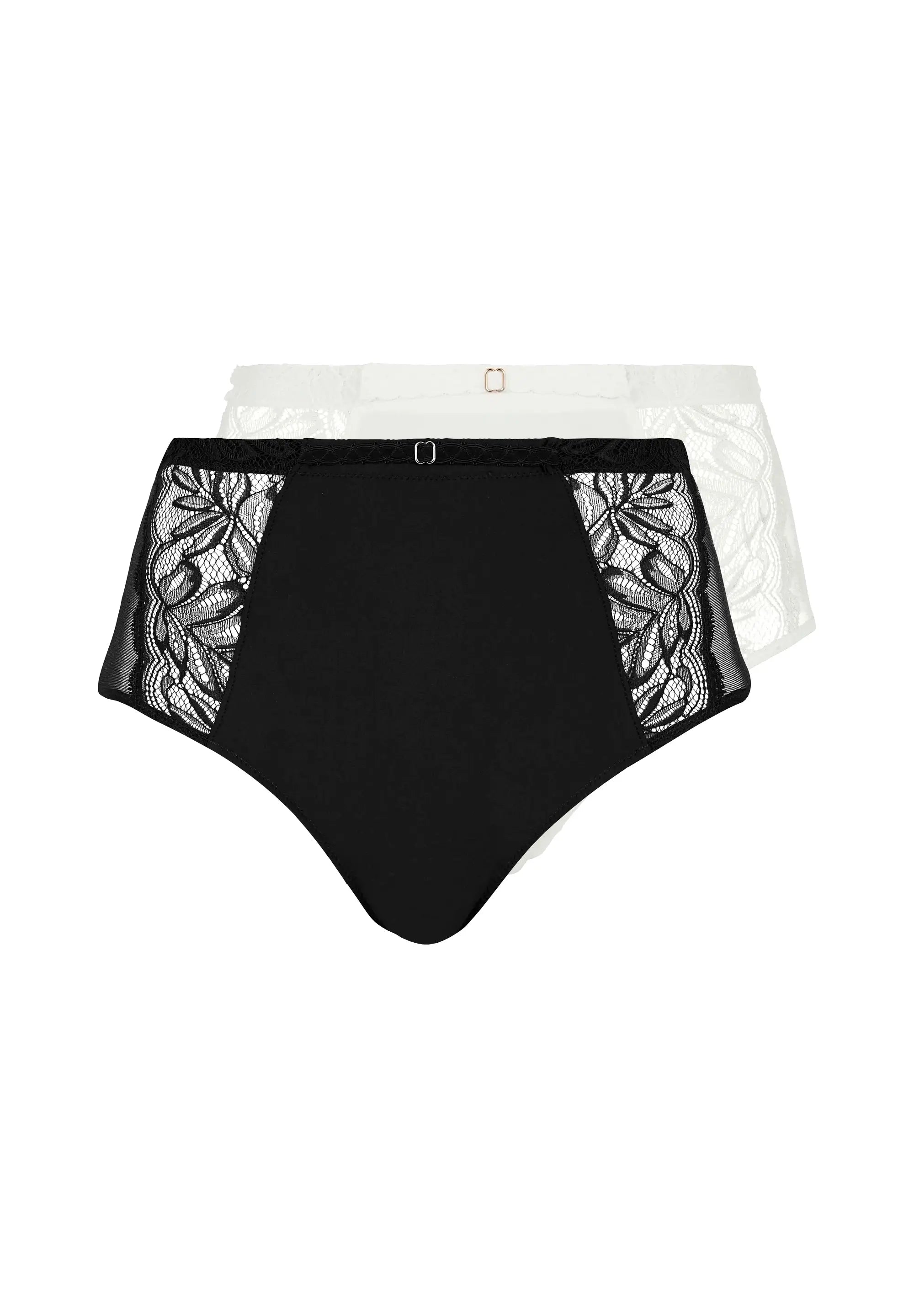 Lot de 2 culottes Suzan Noir et Ivoire