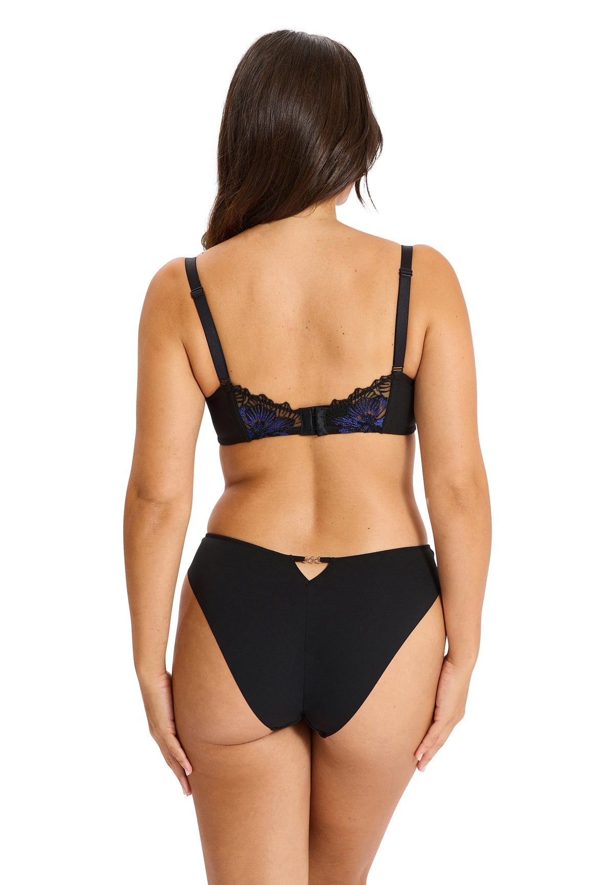 Soutien-Gorge corbeille noir et bleu Elsa Wolinski