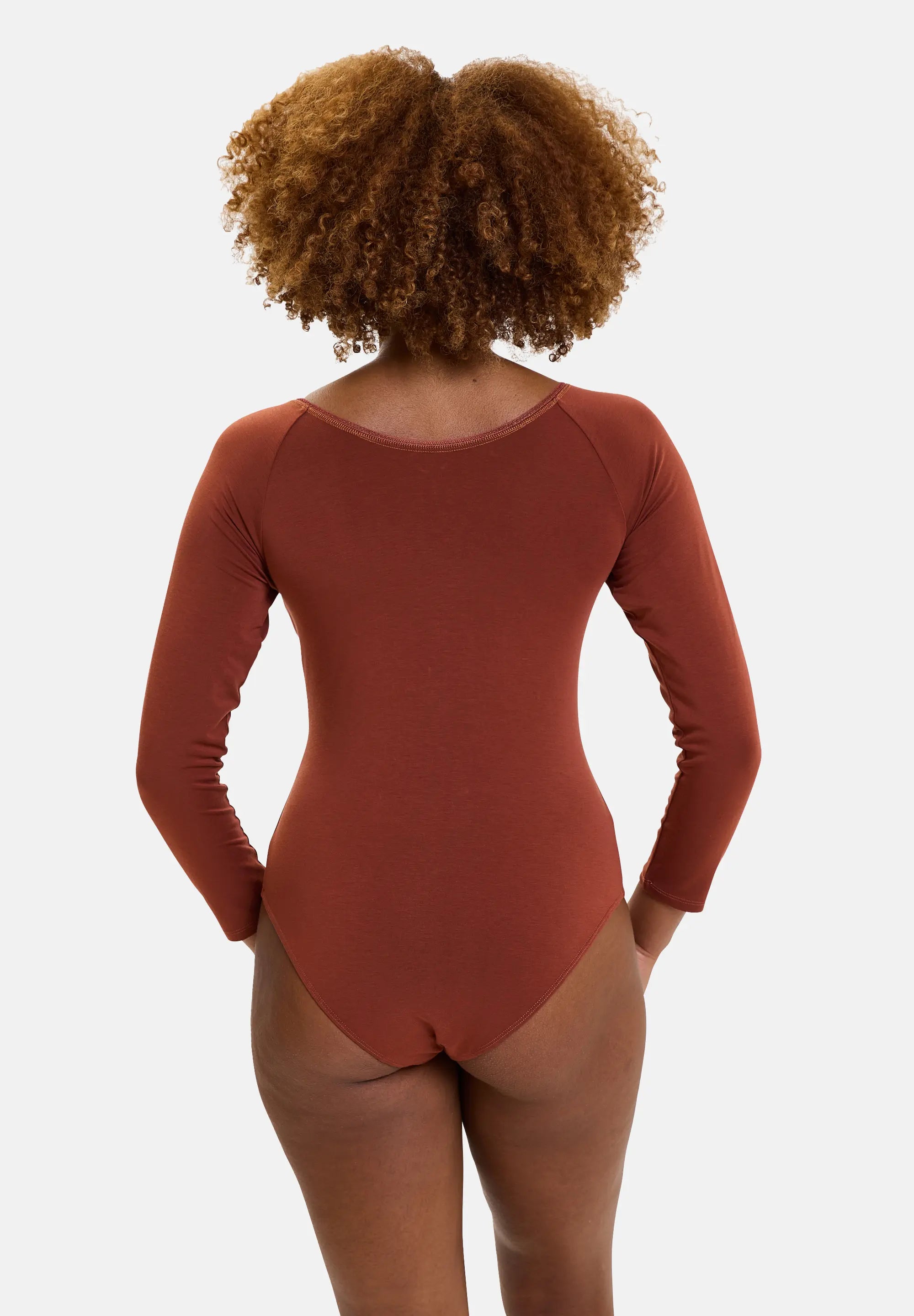 Thermische body met lange mouwen Chill Roestrood (Zachte warmte)