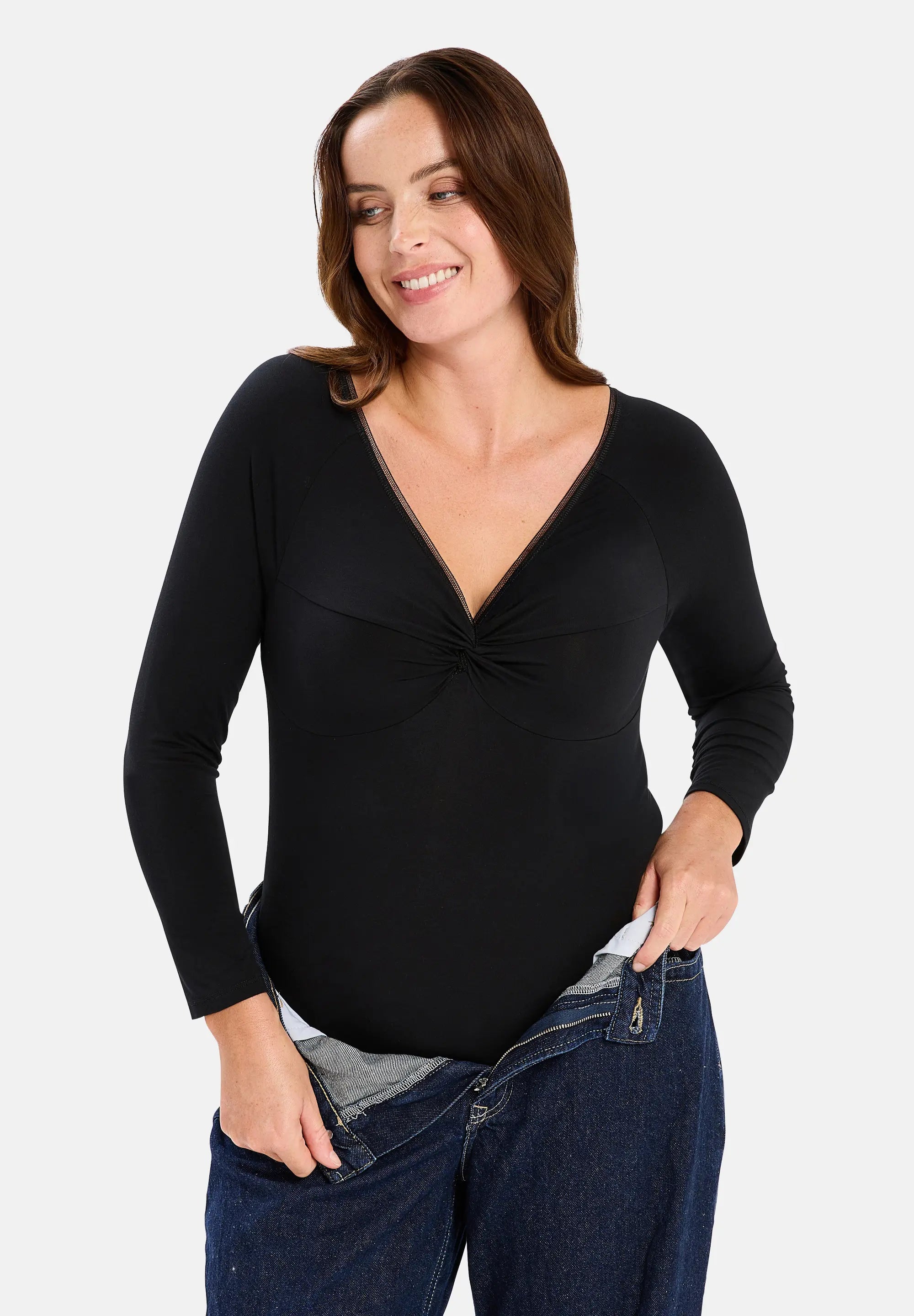 Body thermique à manches longues Chill noir