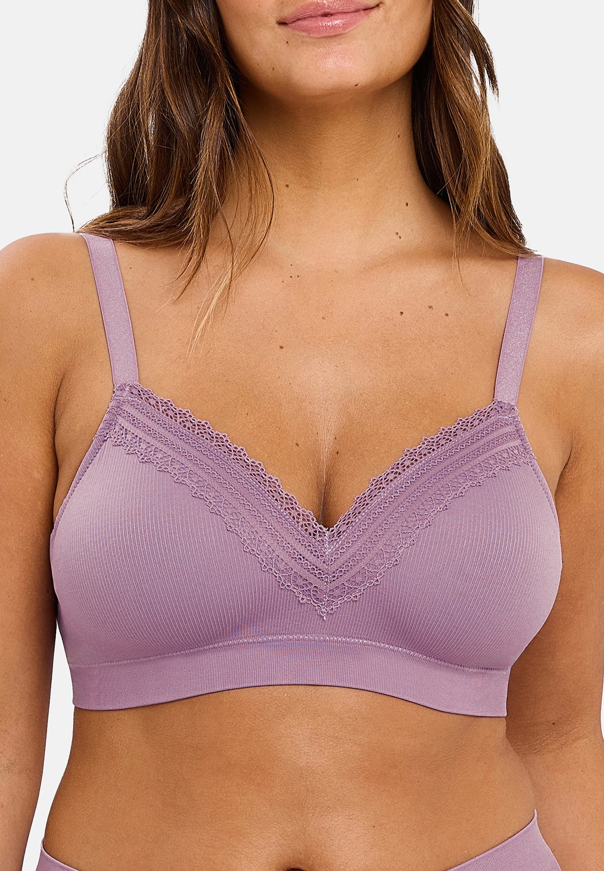 Brassière sans armatures Agathe Violet Rhapsodie
