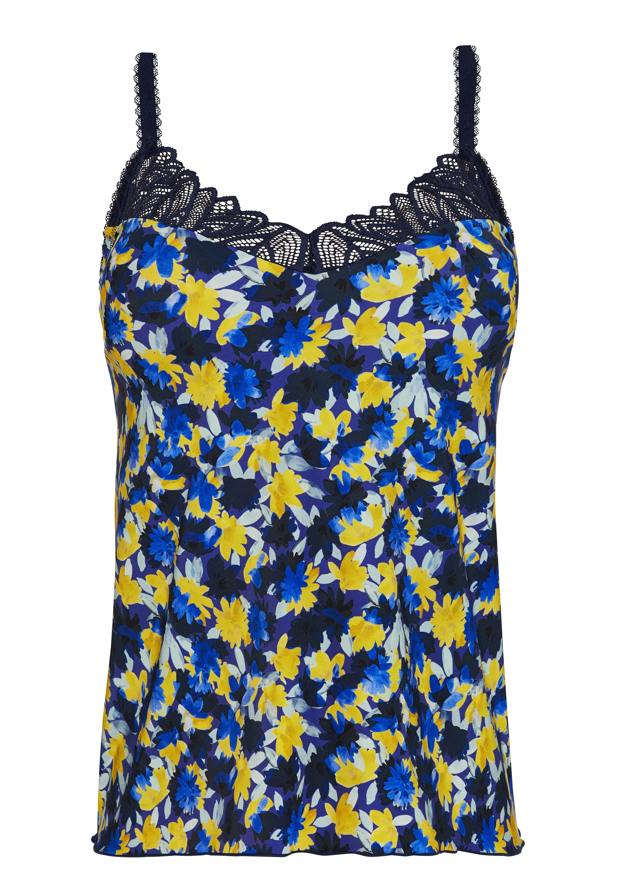 Caraco Célia Fleurs Bleues & Jaunes