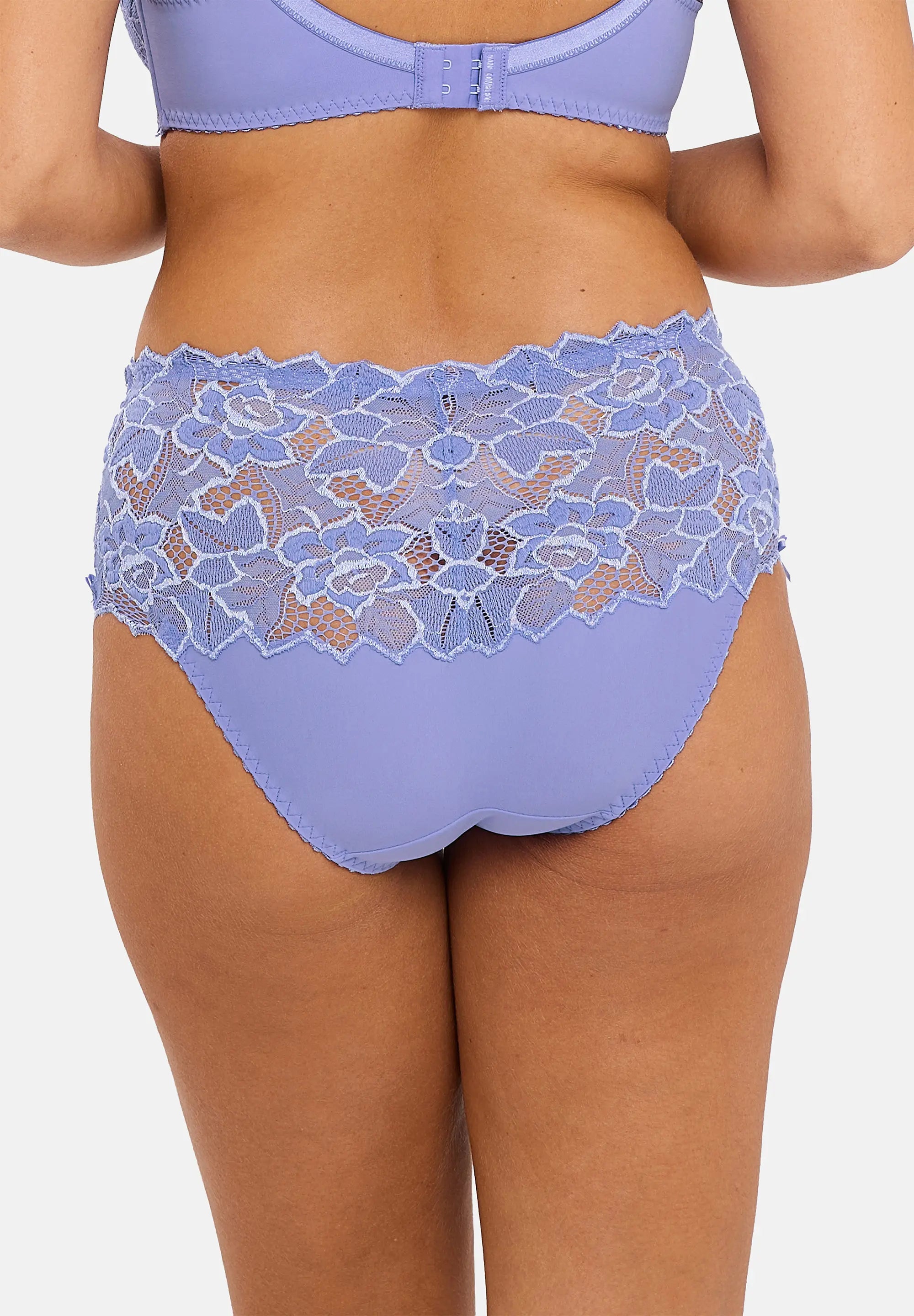 Hoge Taille Slip Arum Jacaranda blauw