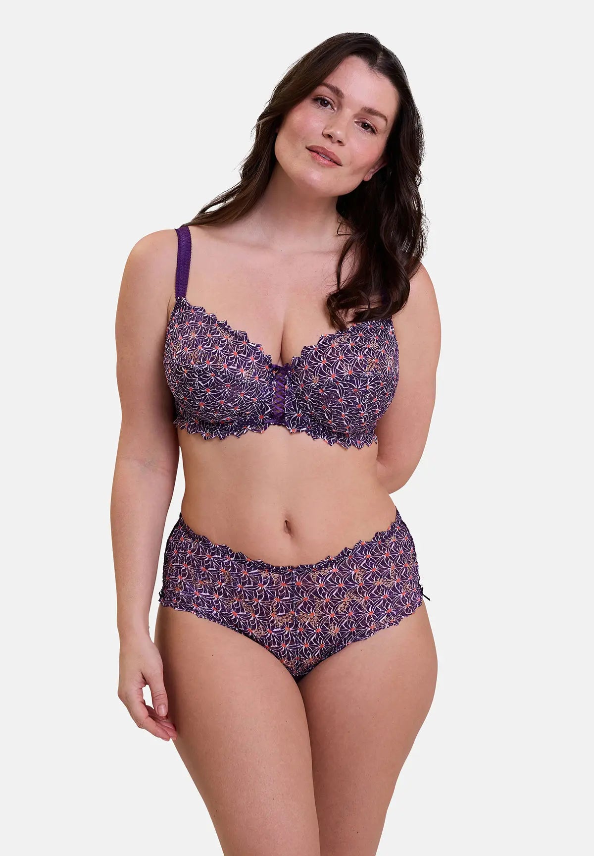 Culotte Arum Mosaïc Imprimé Graphique Mûre