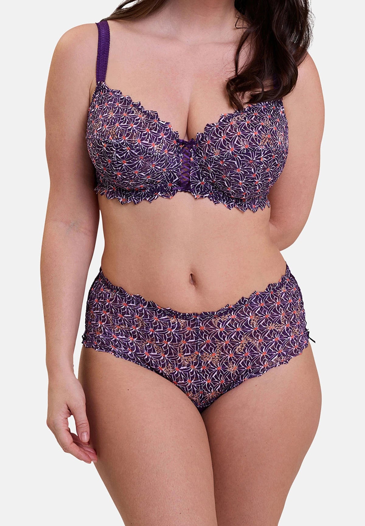 Culotte Arum Mosaïc Imprimé Graphique Mûre – vue de dos