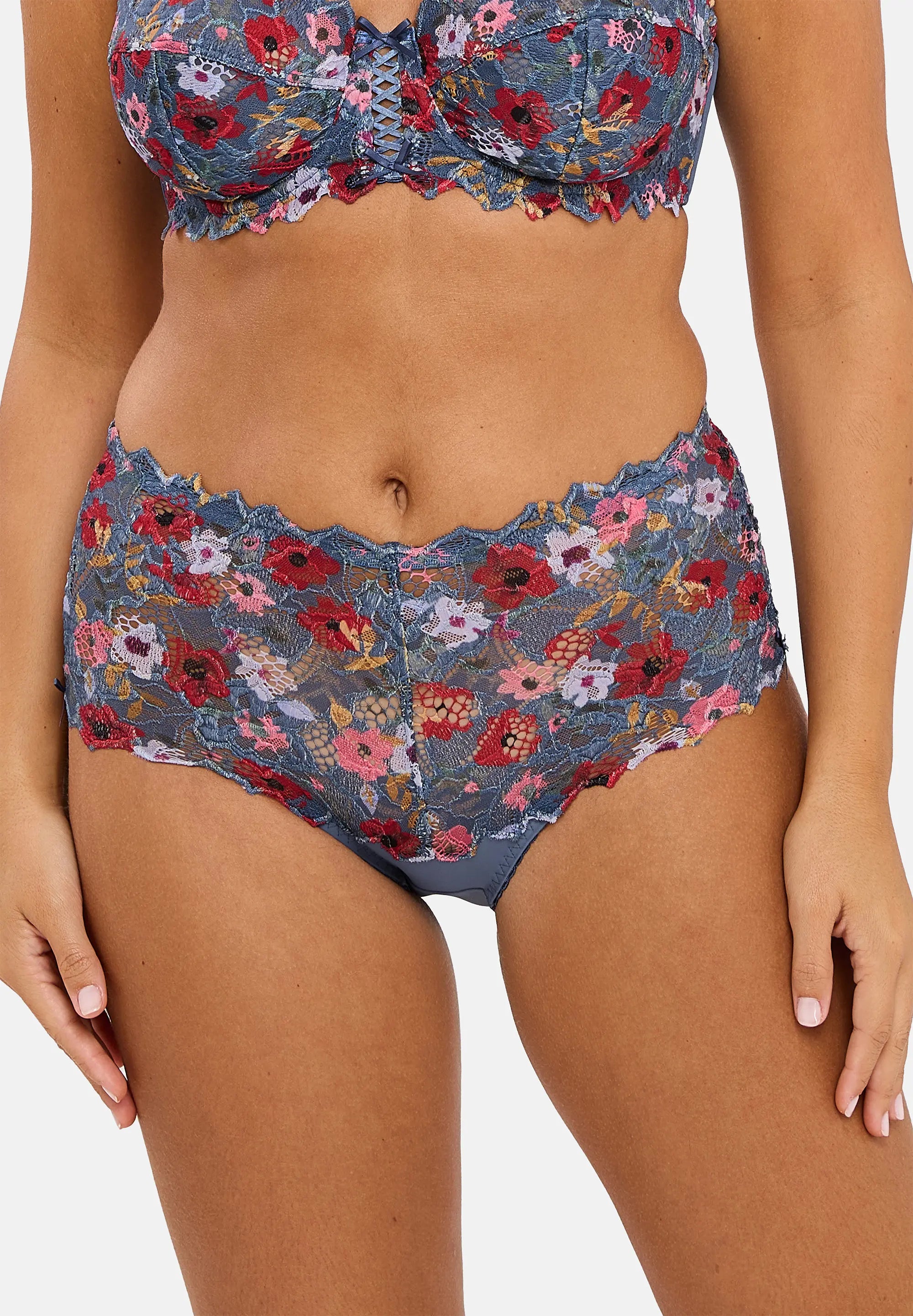 Culotte Arum Mosaïc Imprimé Fleurs Givrées