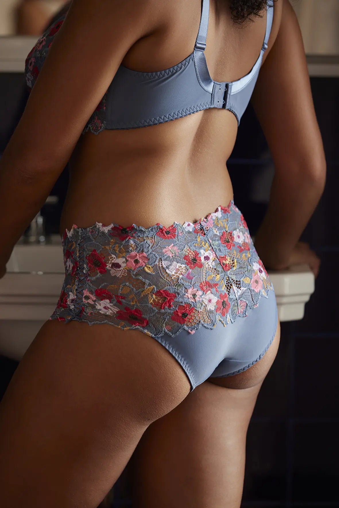 Medium briefs Arum Mosaic Printed Frosted Flowers