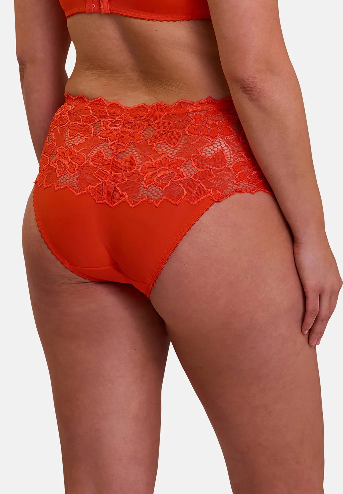 Set van 2 Arum Midi Slips in Oranje en Lavendel