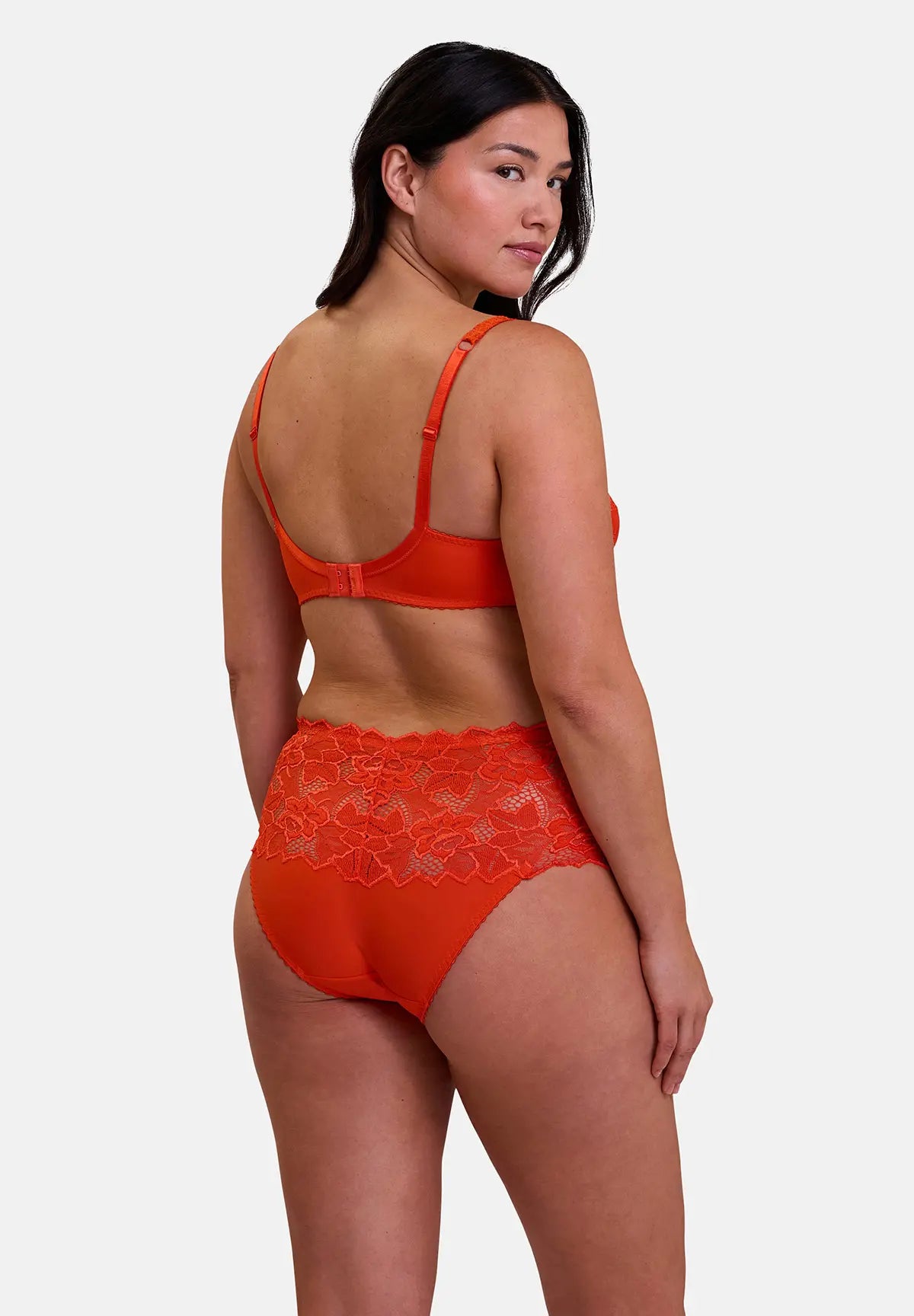 Set van 2 Arum Midi Slips in Oranje en Lavendel