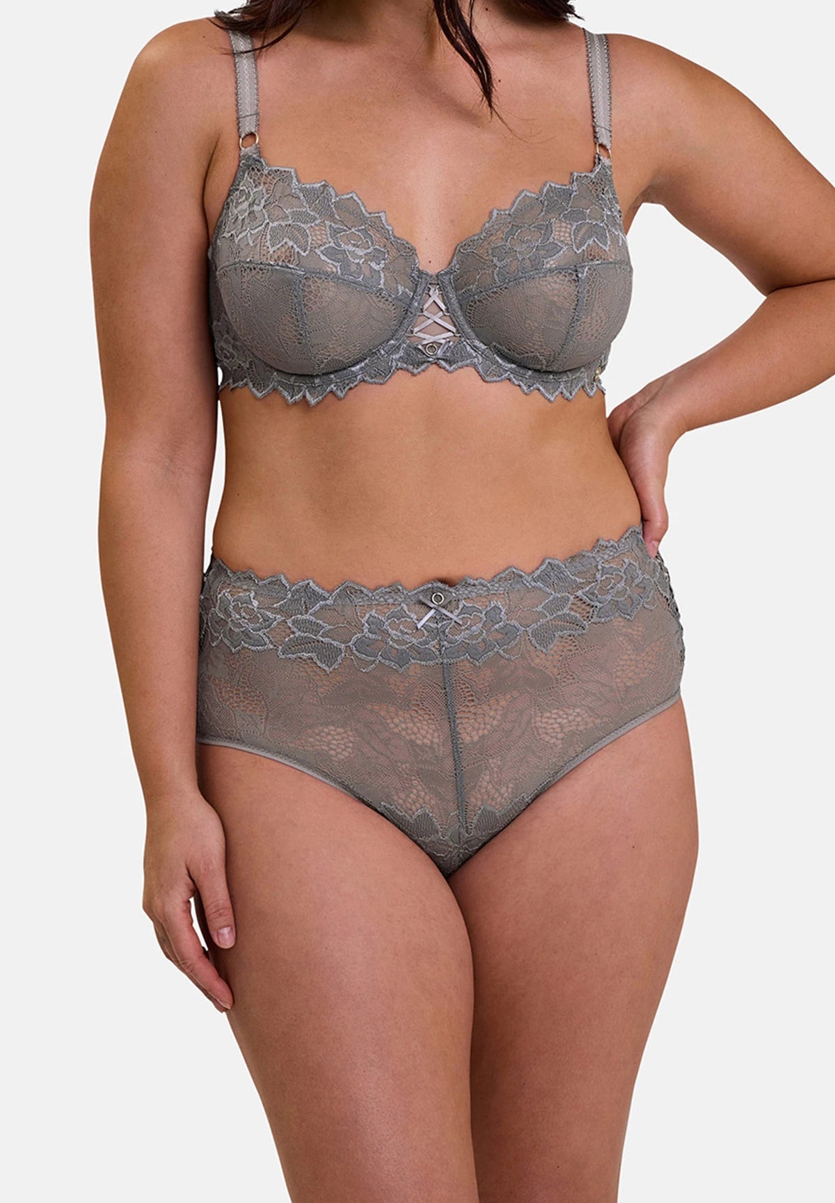 Medium briefs Arum Prima Steel Grey – back view