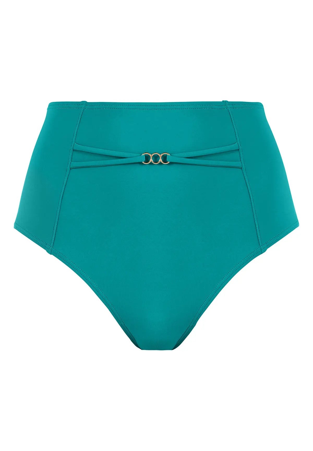 Packshot Culotte de bain taille haute - bleu gazon