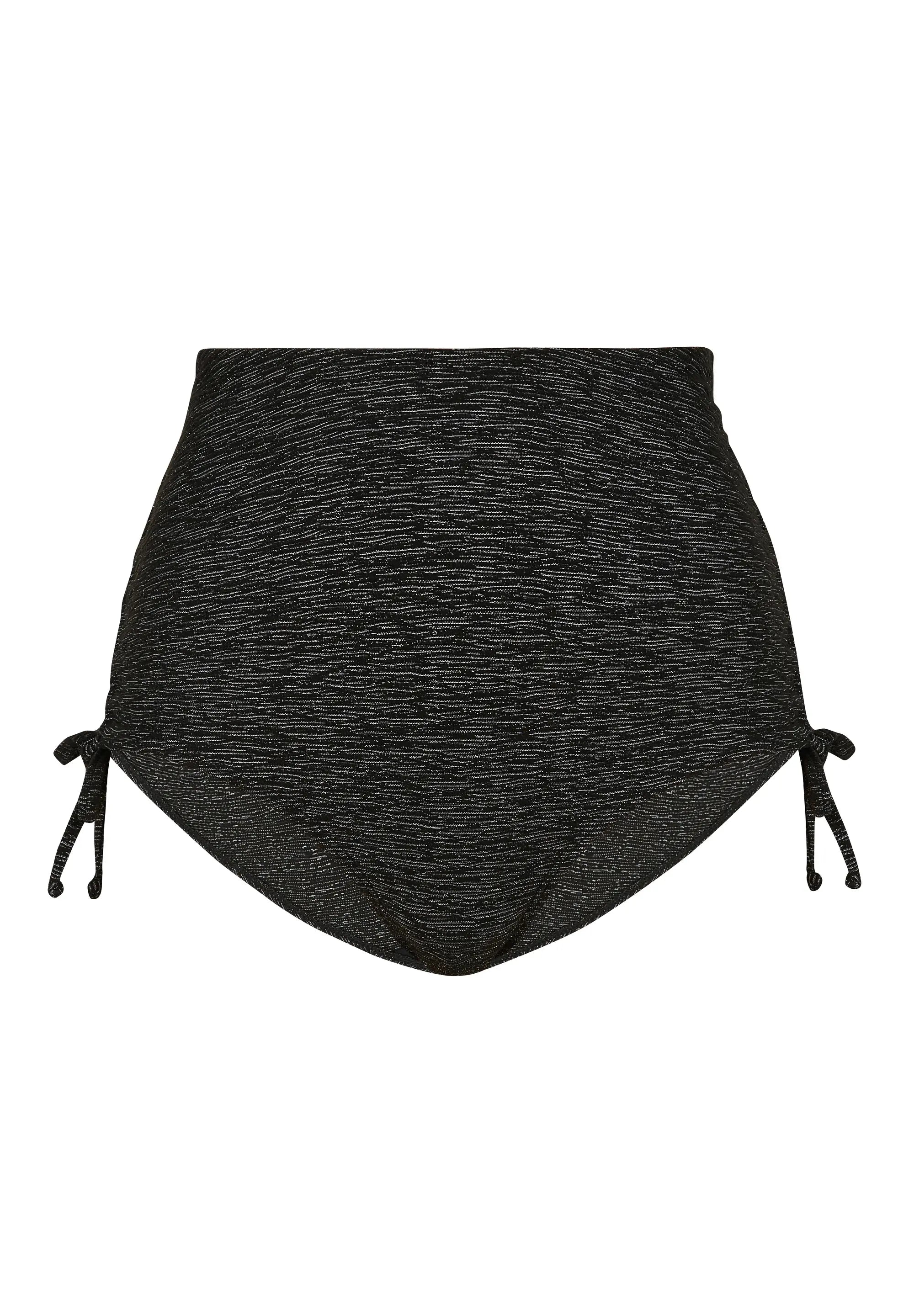 Packshot culotte taille haute de bain - couleur noire