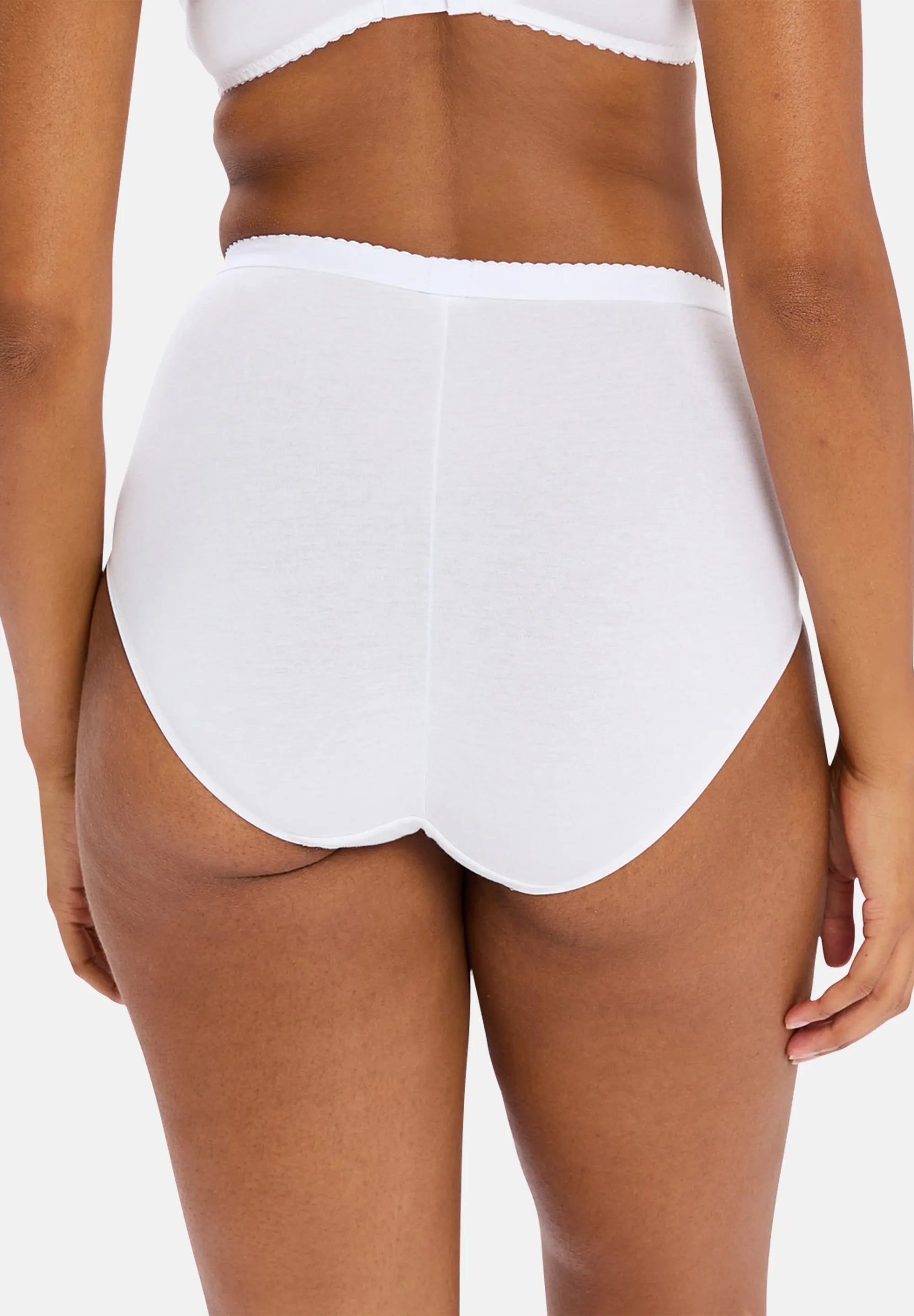 Culotte taille haute Coton d'Arum Blanc