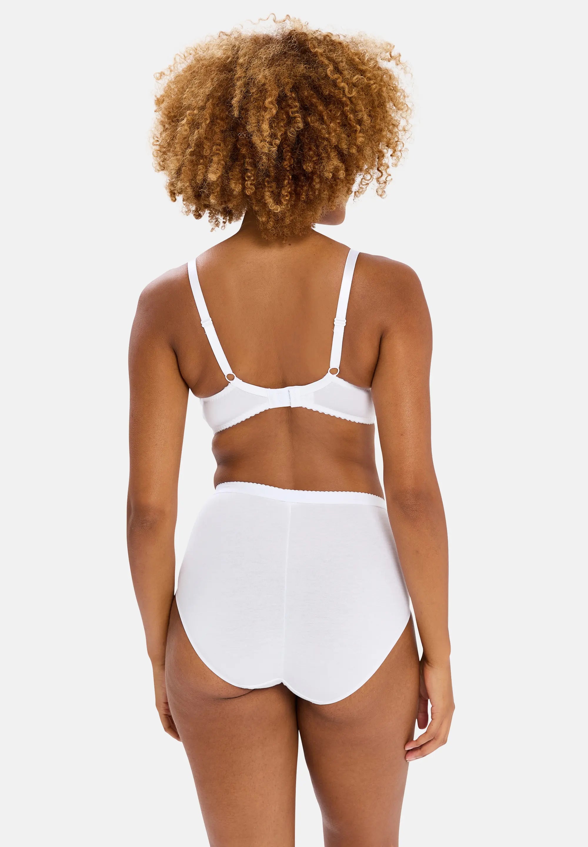 Culotte taille haute Coton d'Arum Blanc