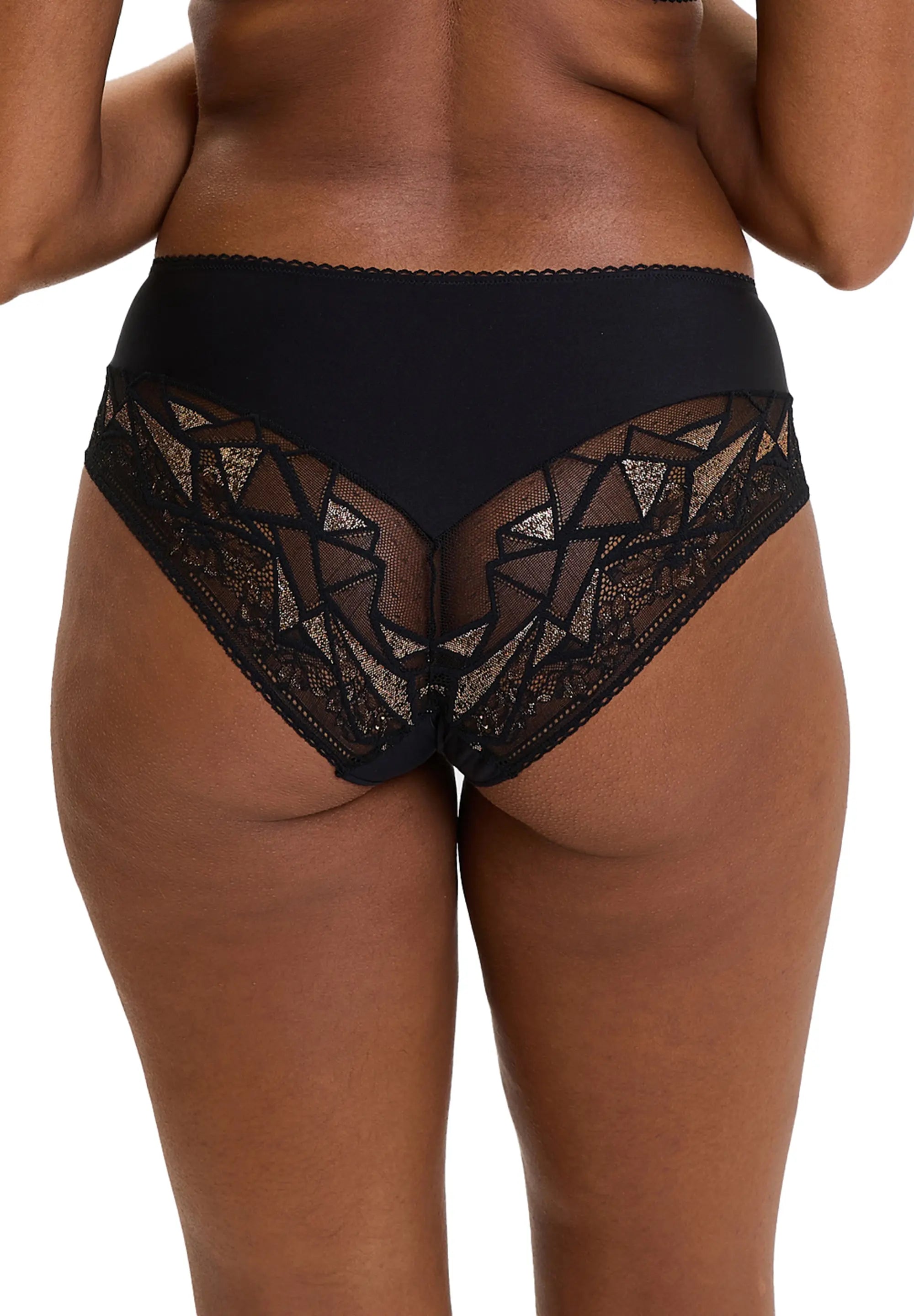 Medium Briefs Désiré Black & Copper Lurex