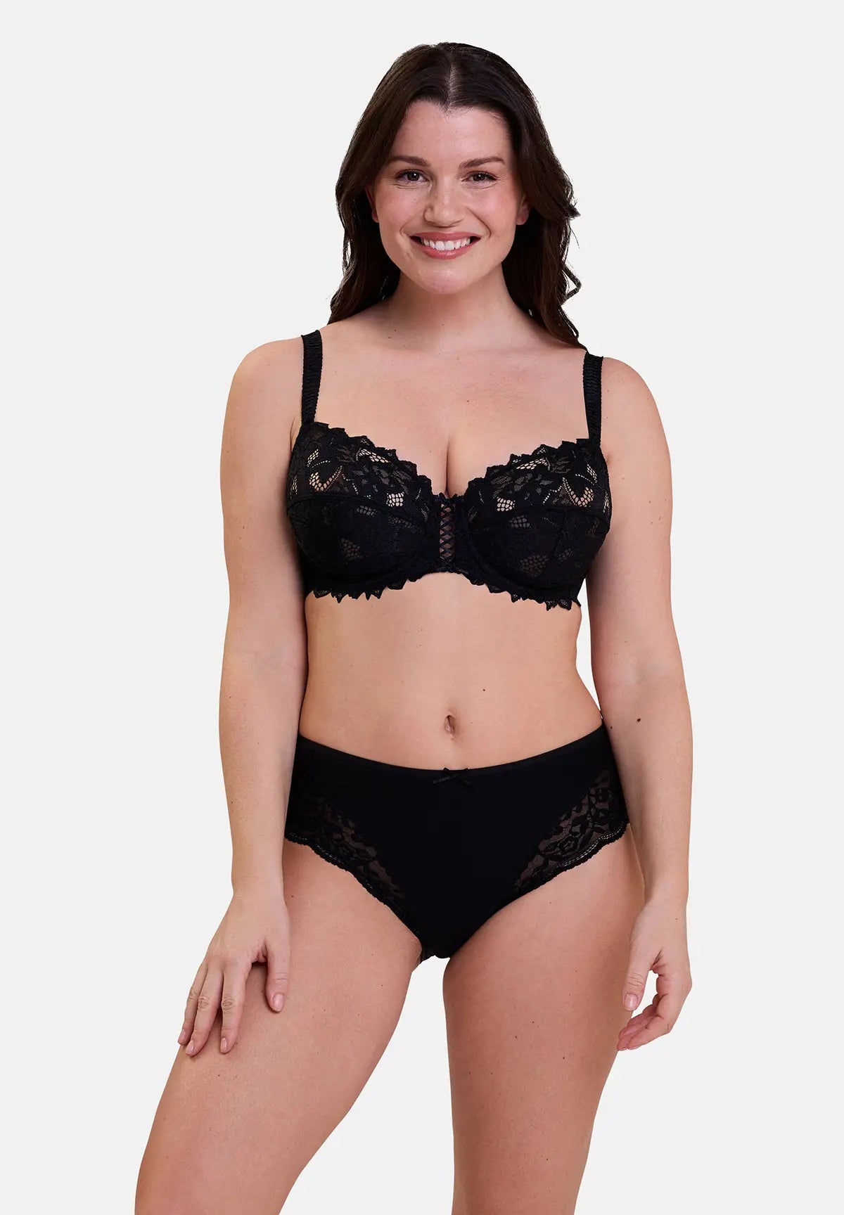 2er - Set Taillenslips Duo Douceur Coton Baumwolle Schwarz