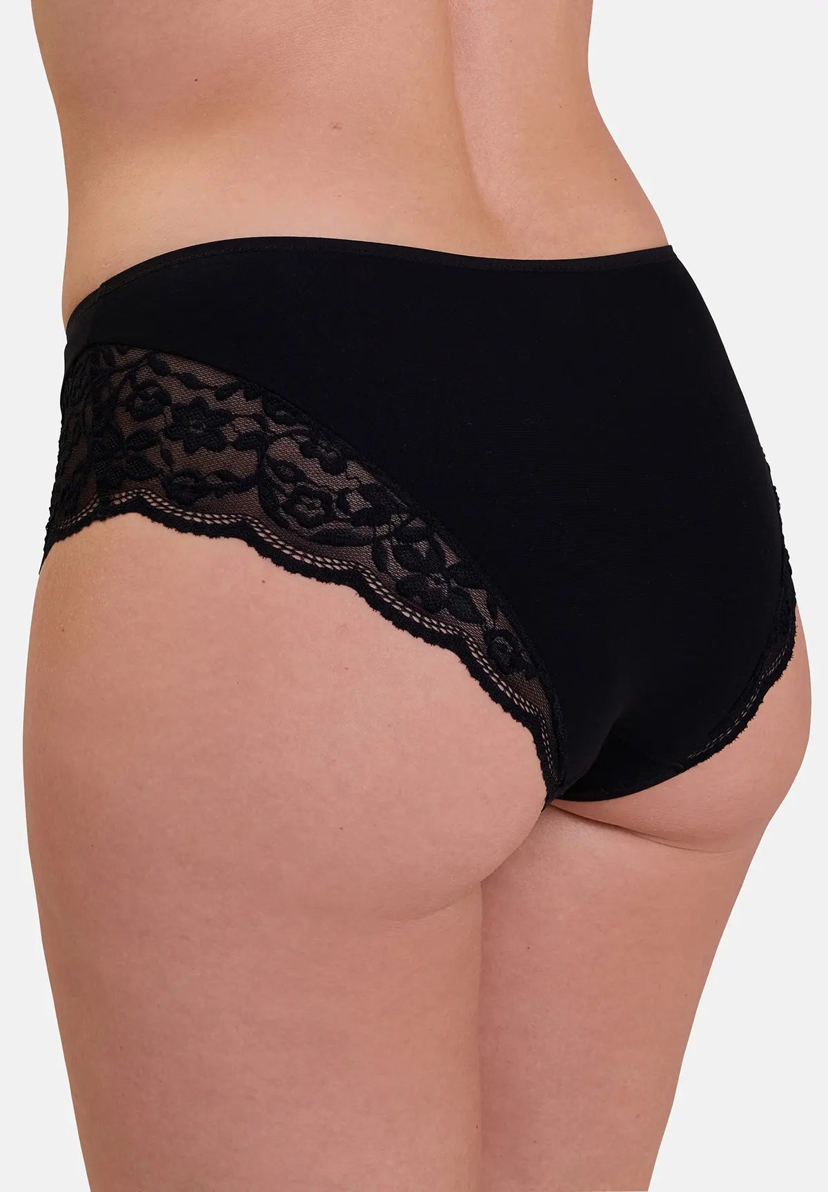 2er - Set Taillenslips Duo Douceur Coton Baumwolle Schwarz