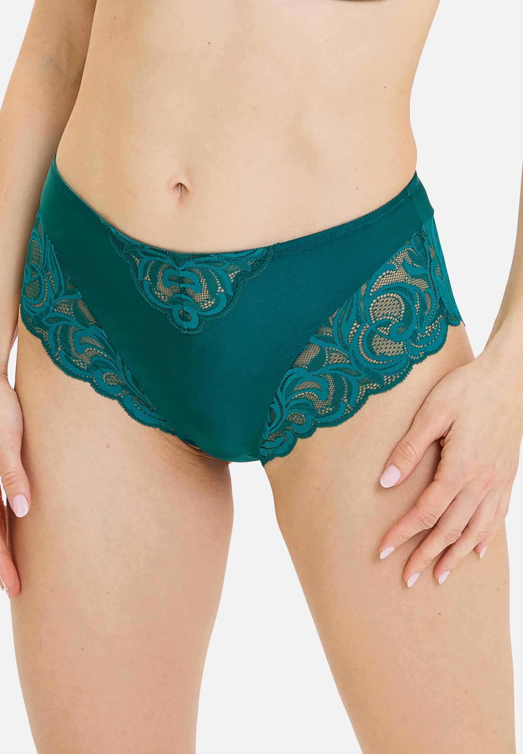 Culotte haute Carla Vert Epicéa