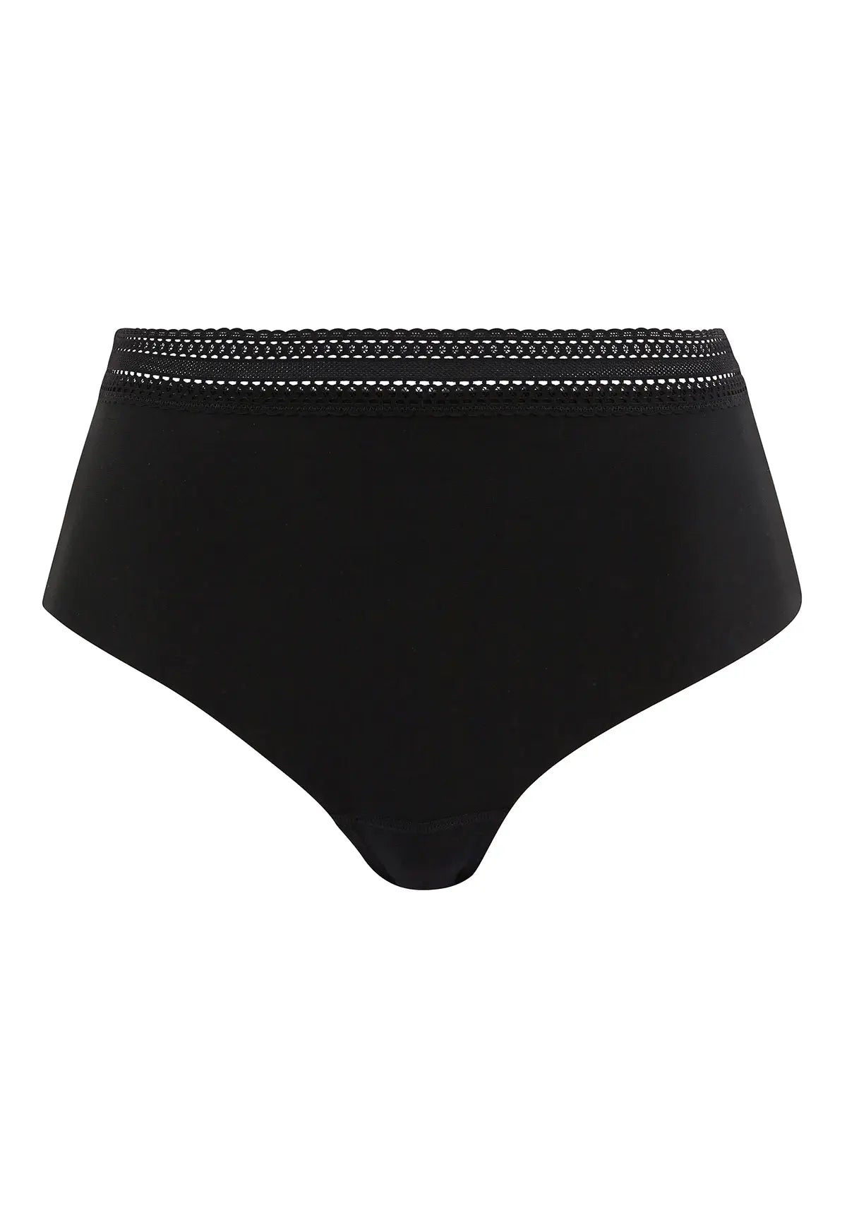 2er - Set Taillenslips Invisible Coton Schwarz