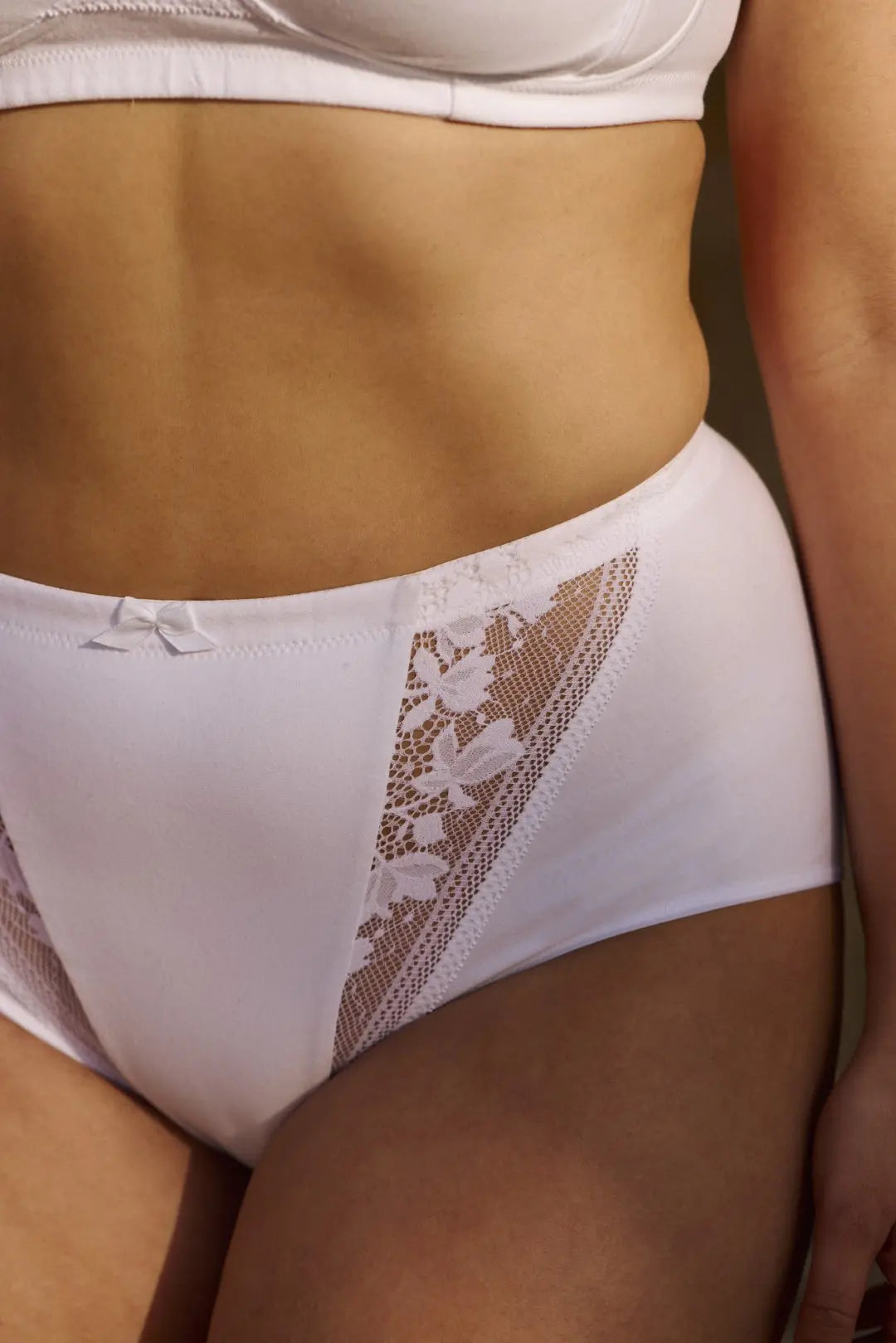 Corrigerende Hoge taille slip Platte buik Jeanne Wit