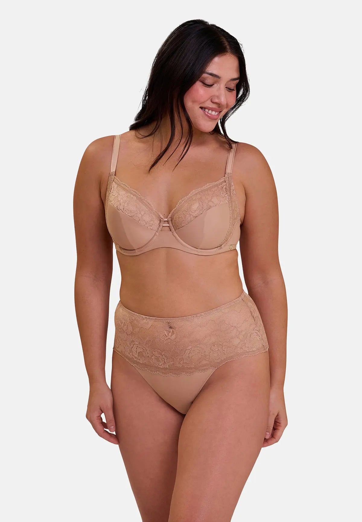 Midi slip hoge Lily Macchiato