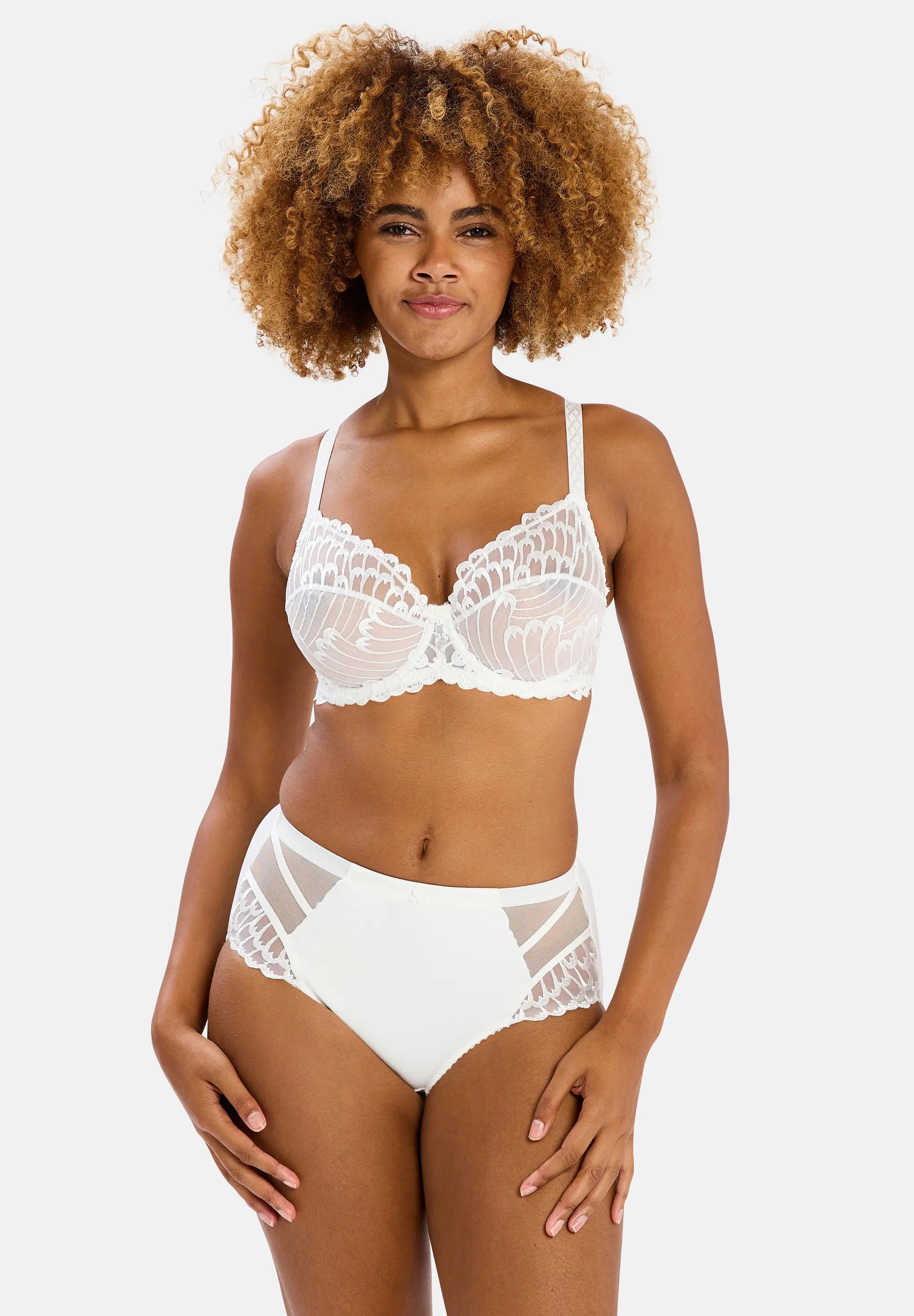 High-waisted Medium Briefs Narcisse Ivory