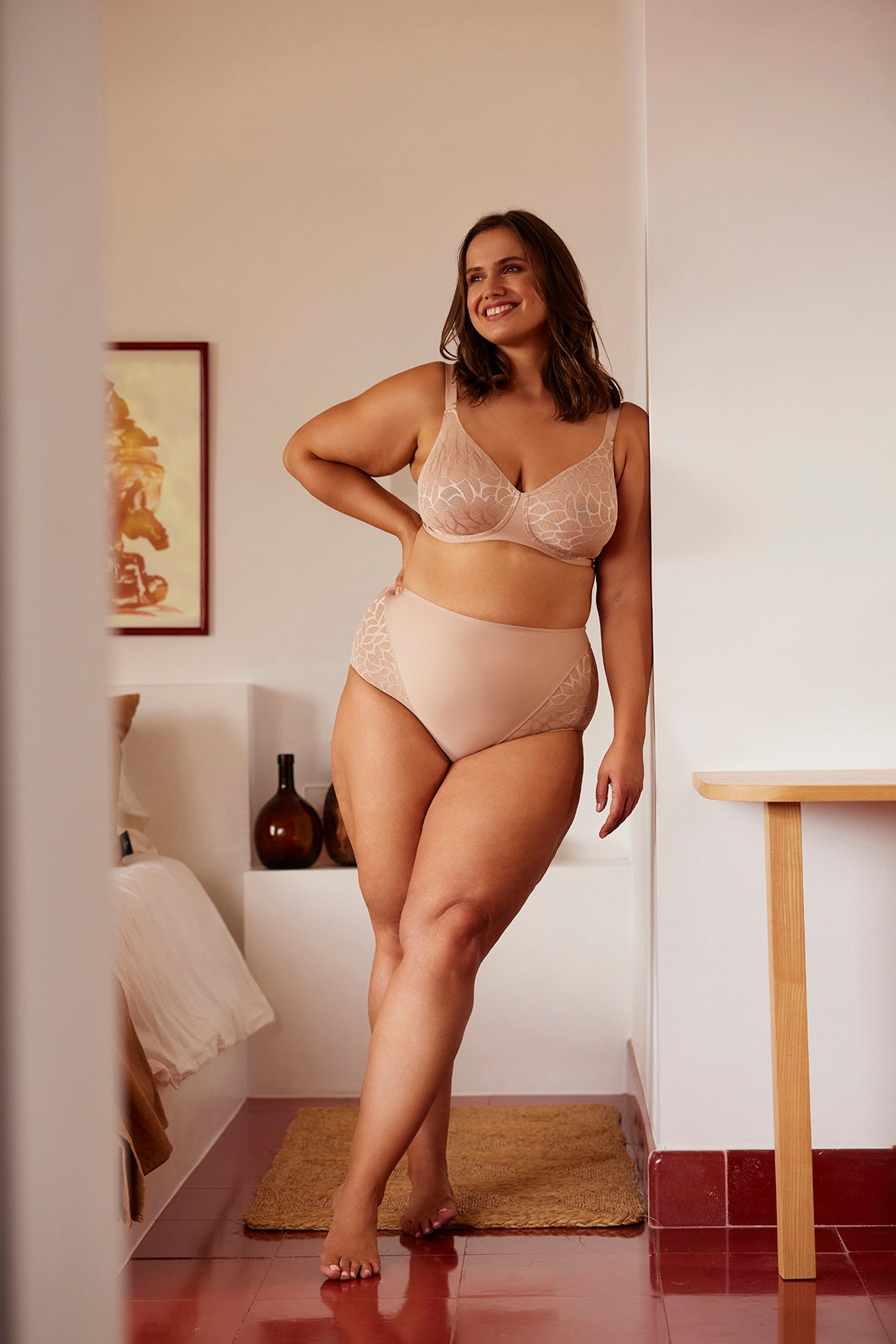 High-waisted panties Perfect curves Blush