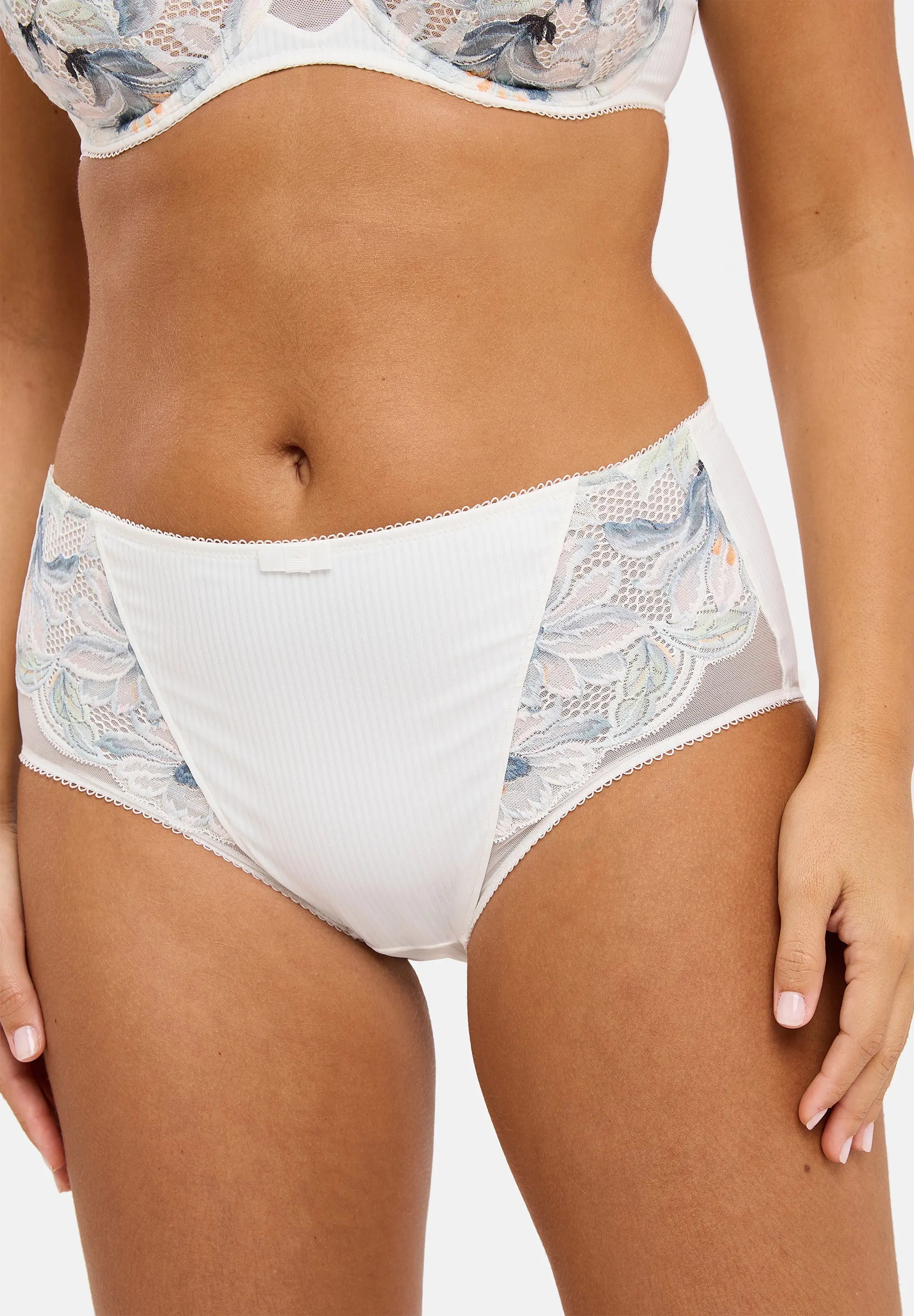 Medium briefs Pink Floral Watercolor Fantasy Light