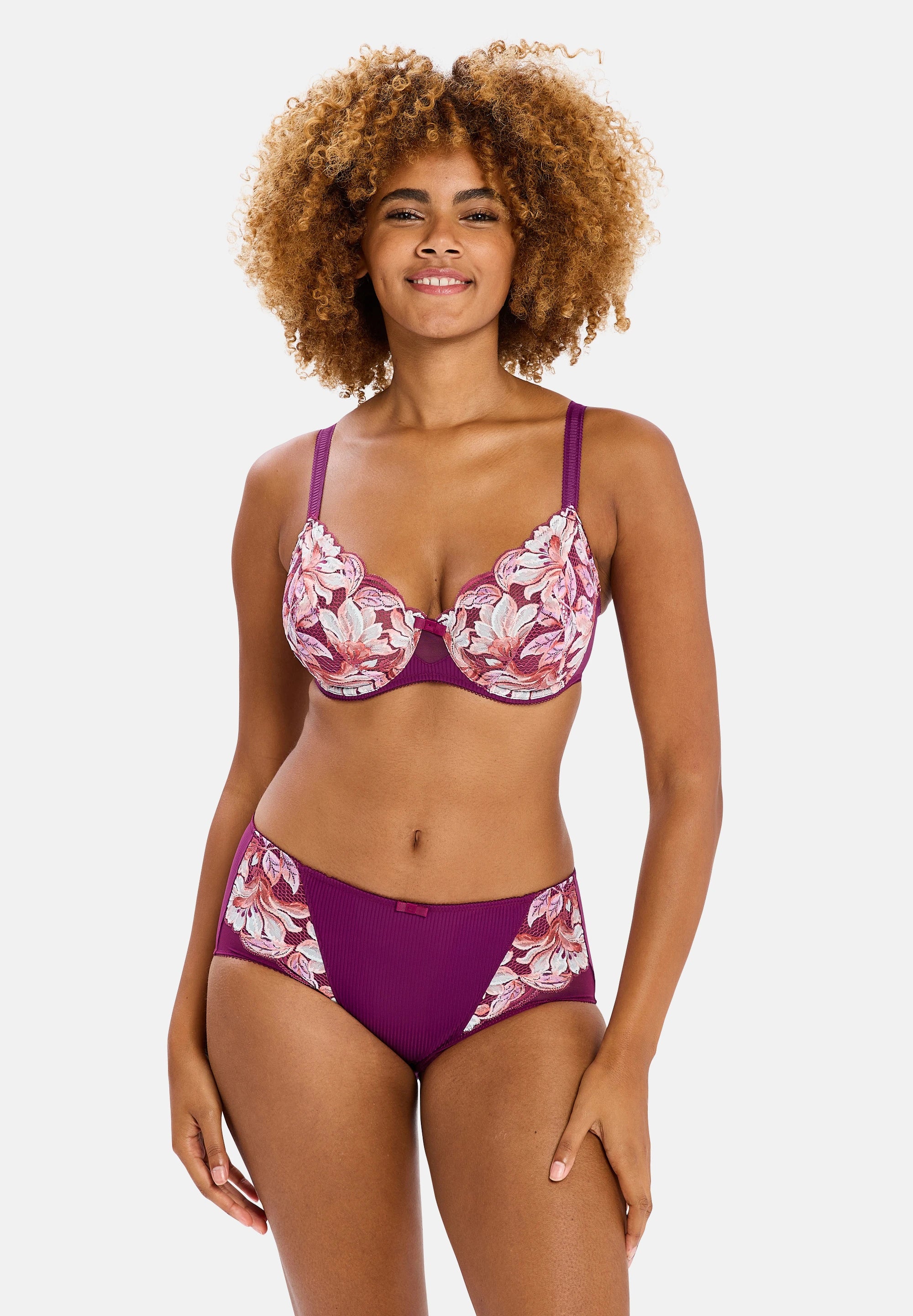 Culotte Rosa Fantaisie Fleurs d'Automne Aquarelle