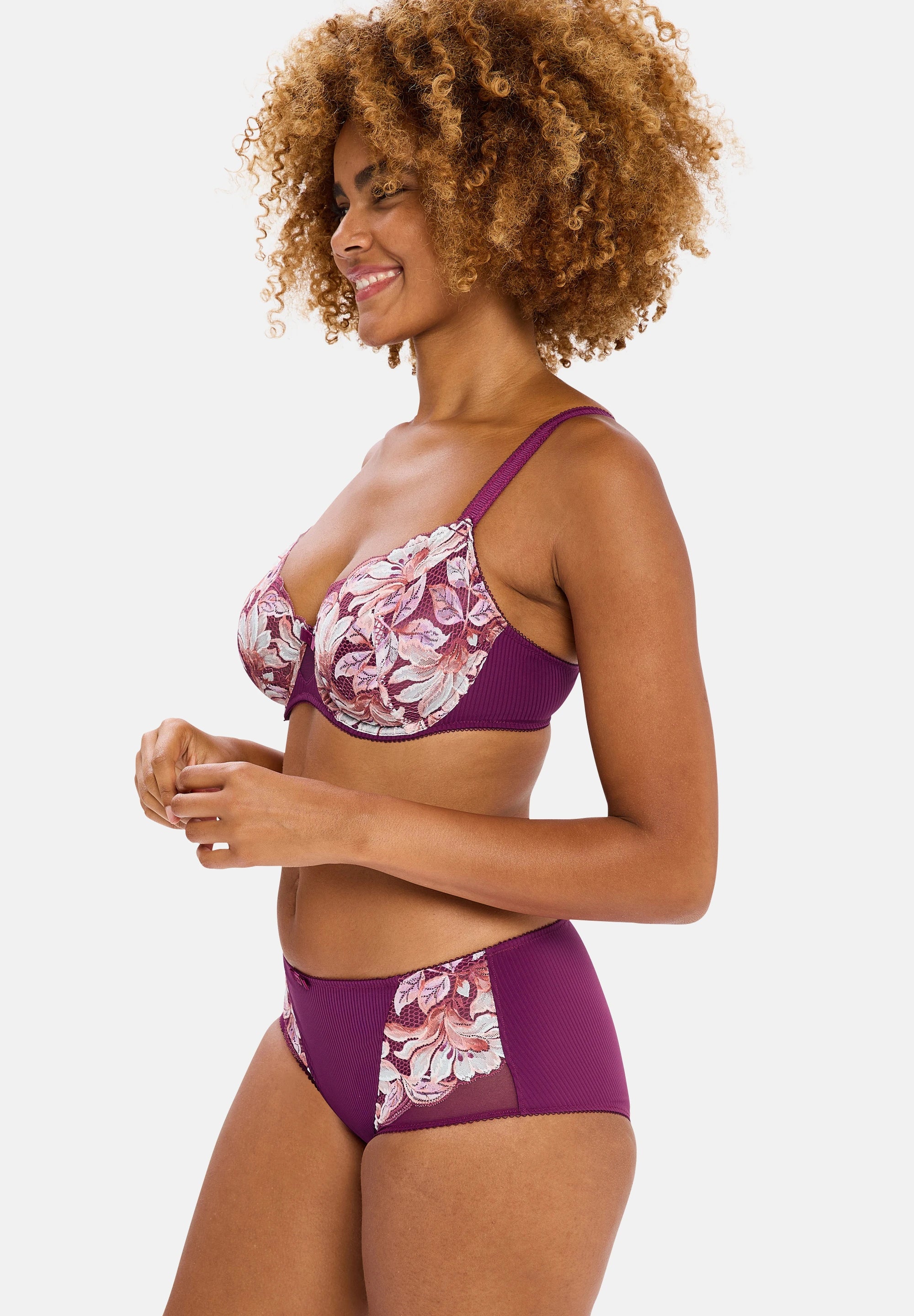 Culotte Rosa Fantaisie Fleurs d'Automne Aquarelle