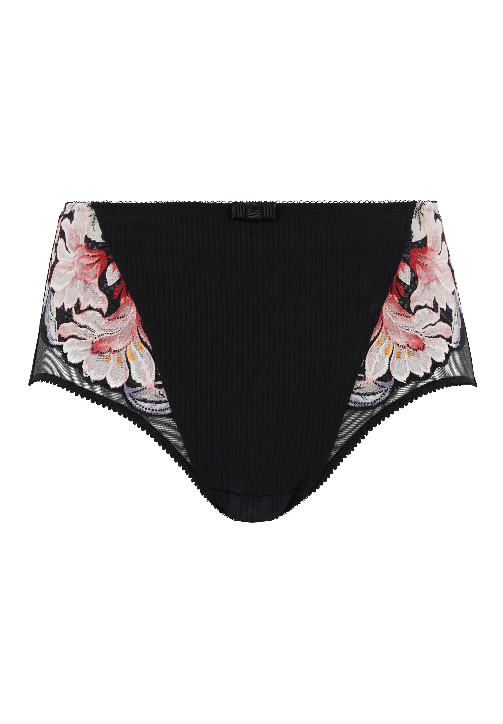 Culote Rosa Fantaisie Acuarela Floral Negra
