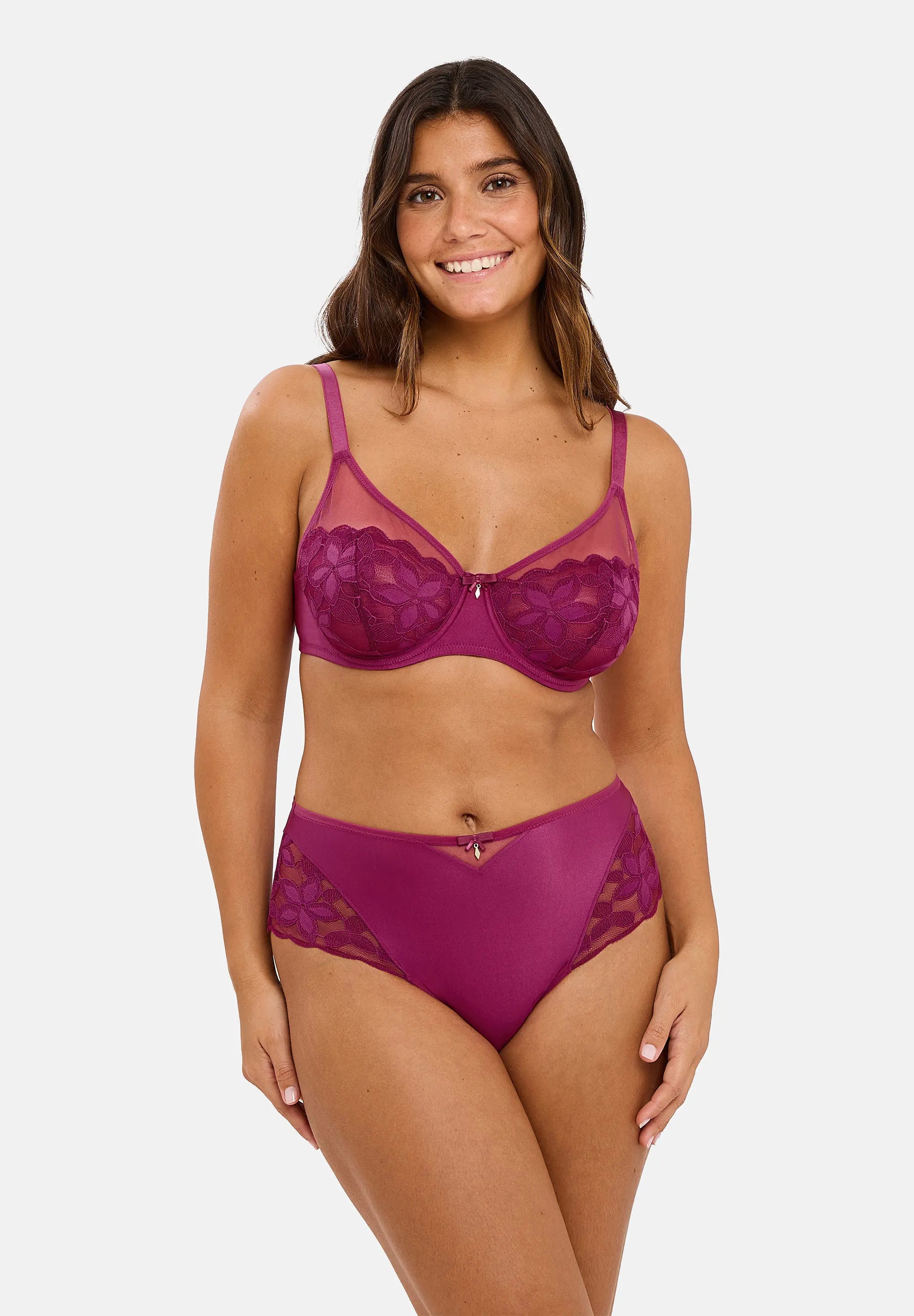 Hoge Taille Slip Salom� Bessenpaars