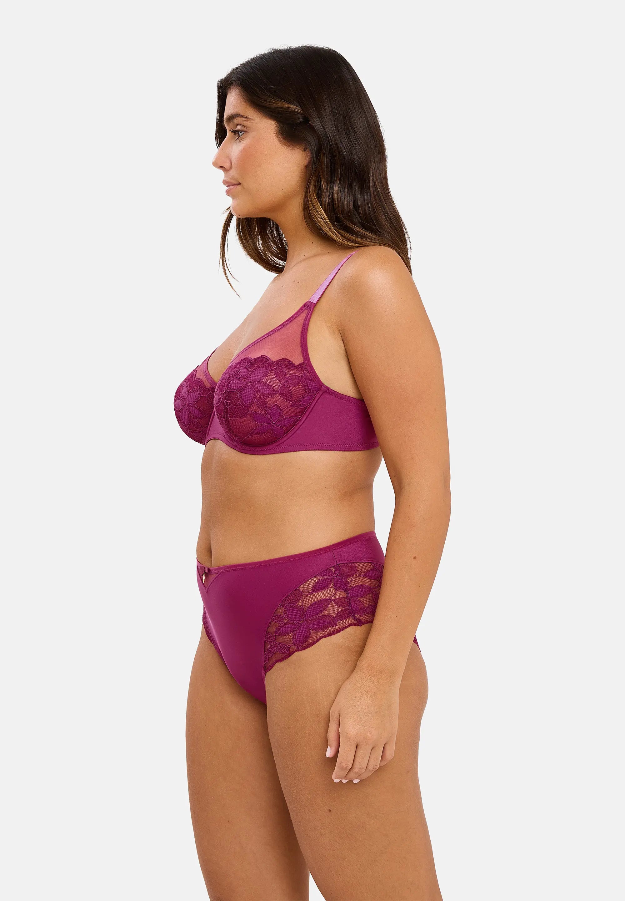 Hoge Taille Slip Salom� Bessenpaars