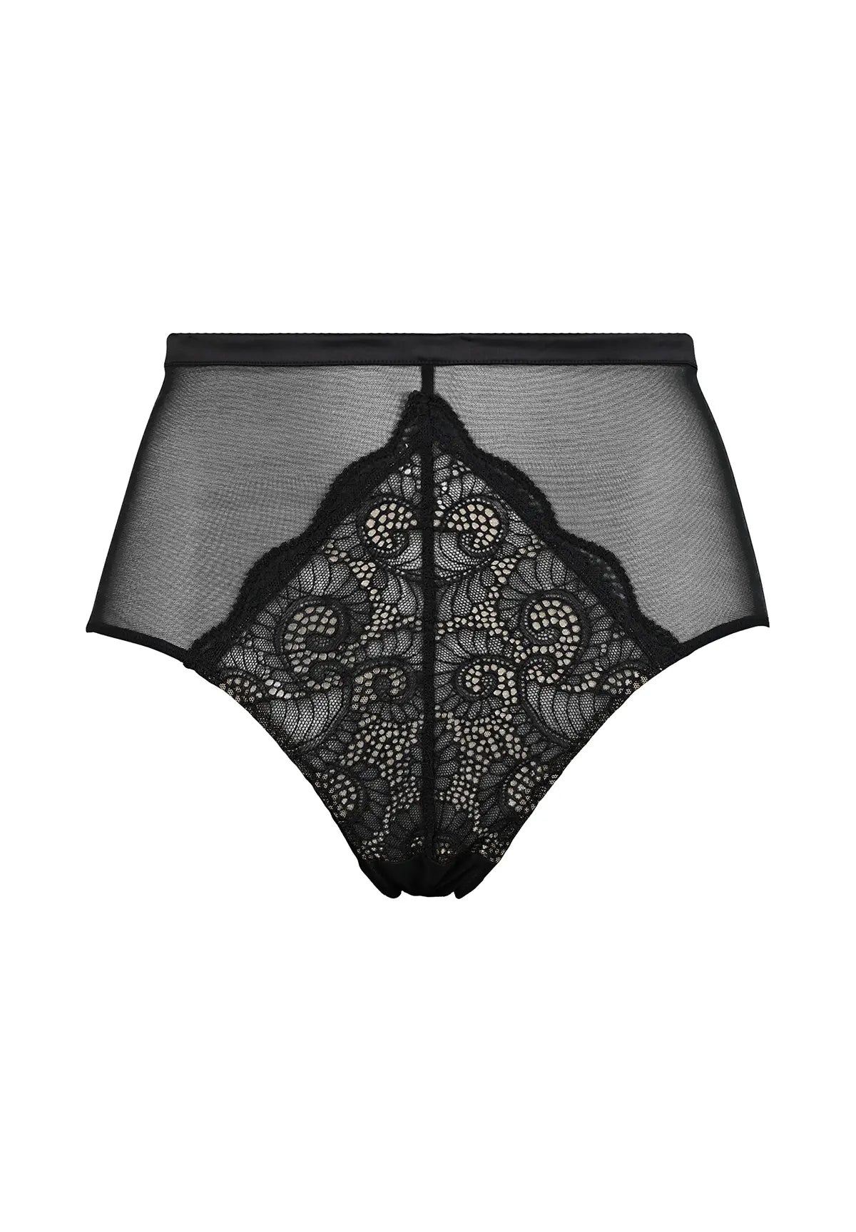 Midi slip Serena Zwart / Nude