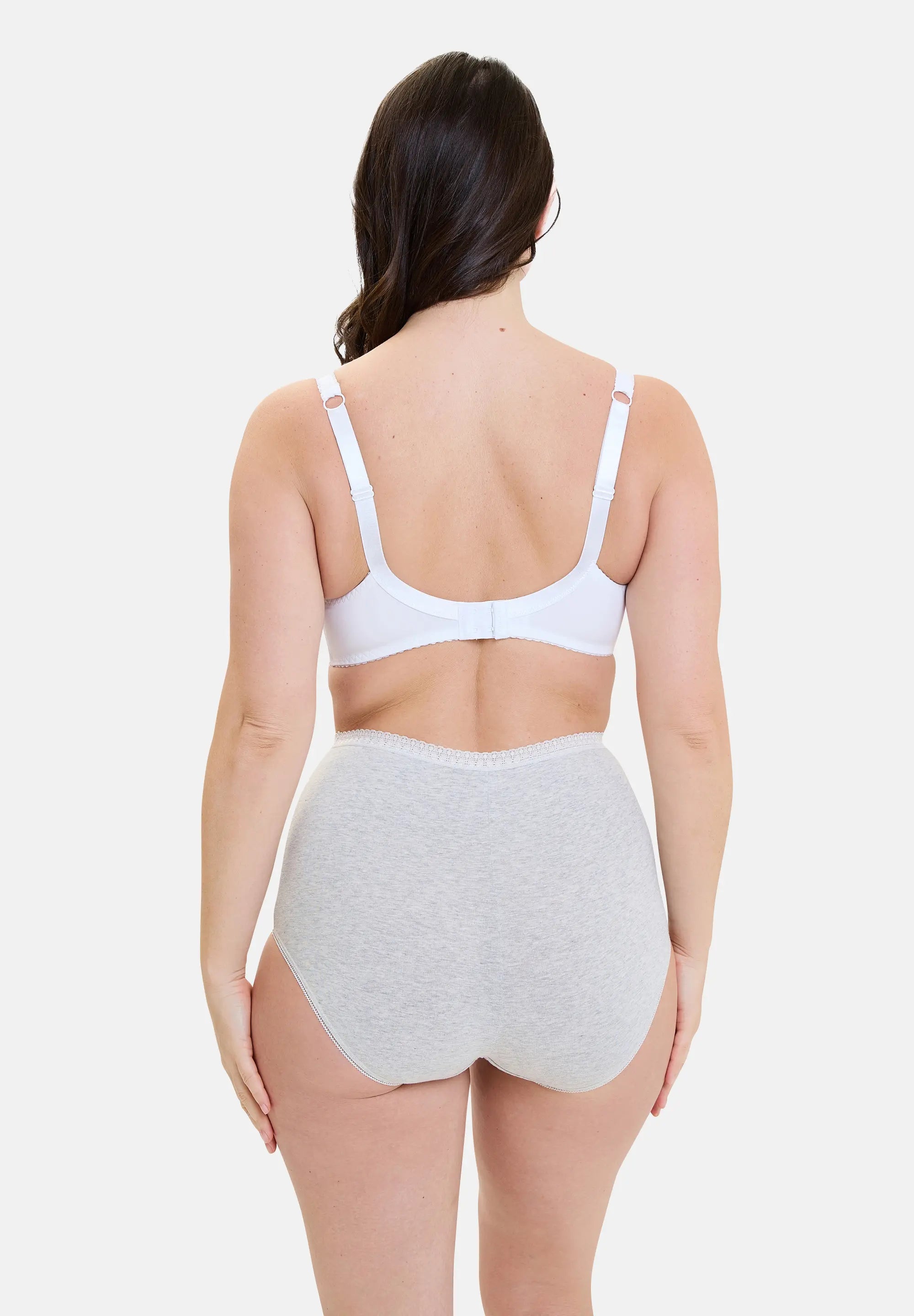 Midi slip - Set van 2 Classique Coton Heide Grijs