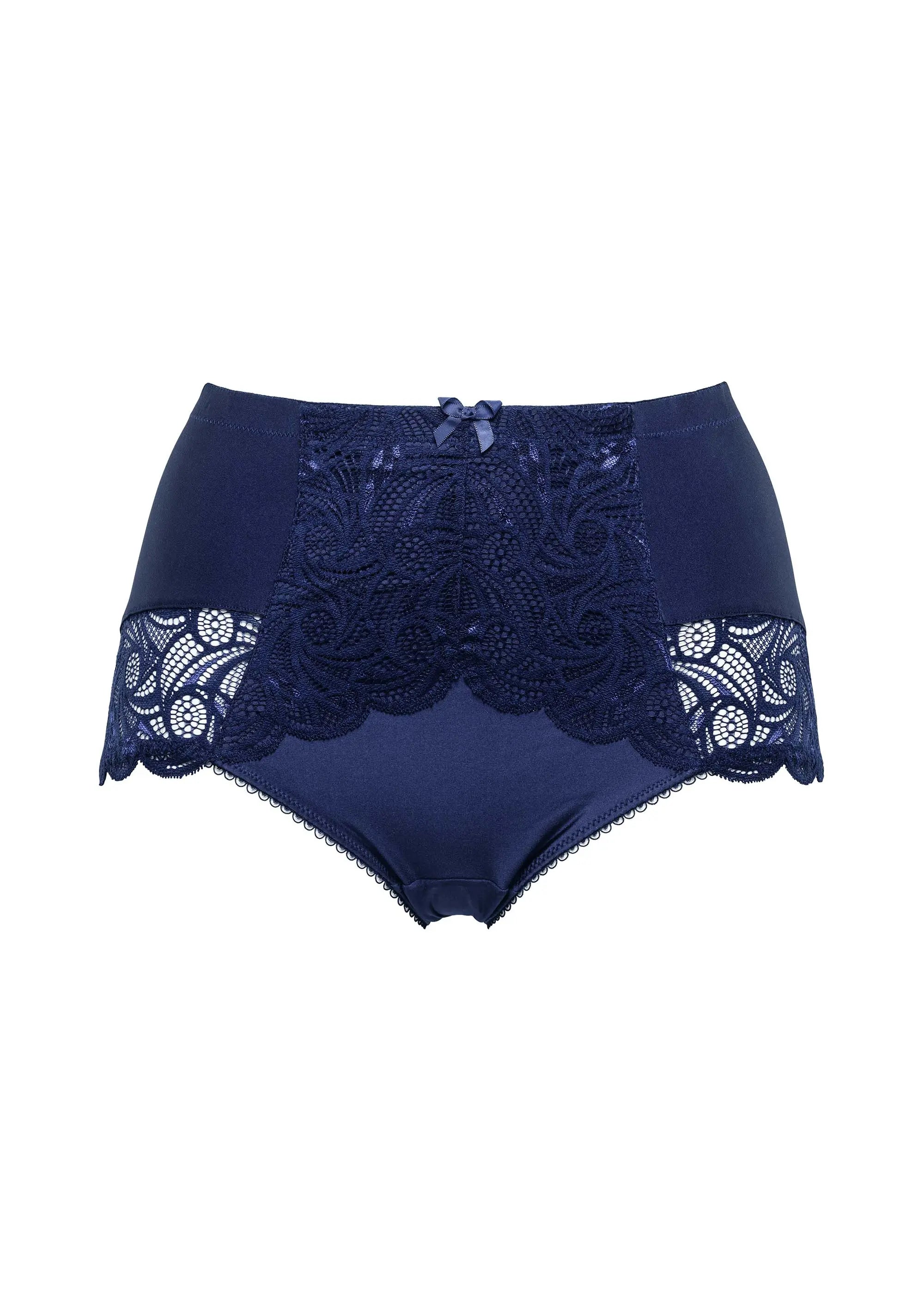 Packshot culotte gainante taille haute - bleu marine