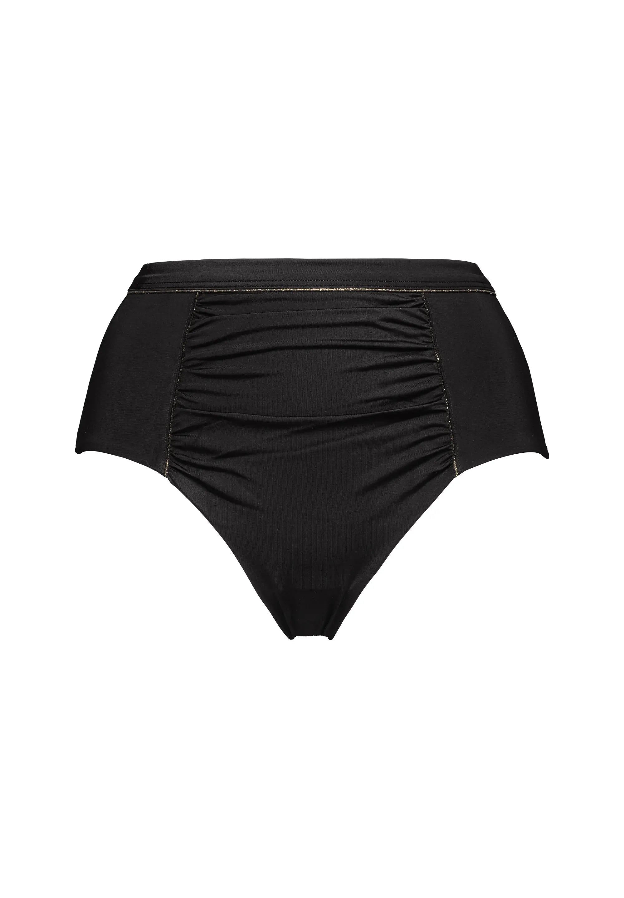 Packshot culotte de bain taille haute - noire