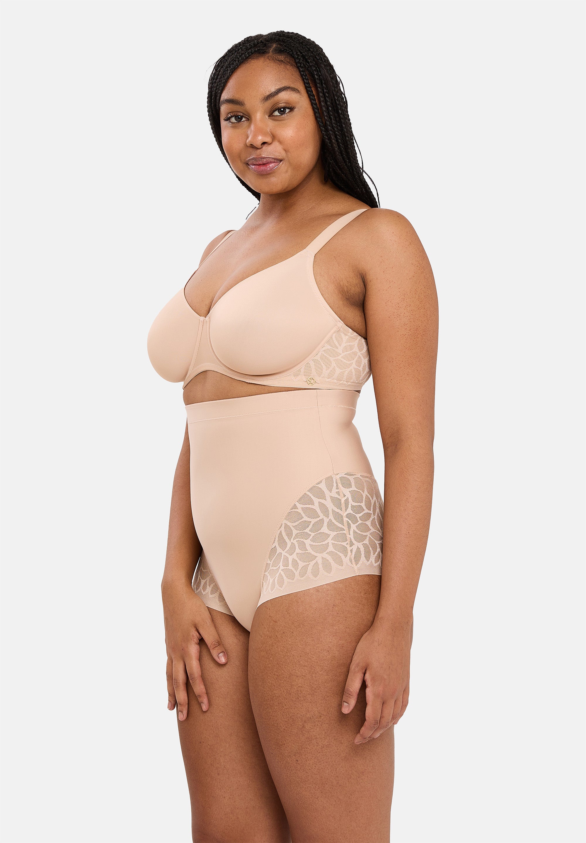 High-waisted panties Perfect curves Blush