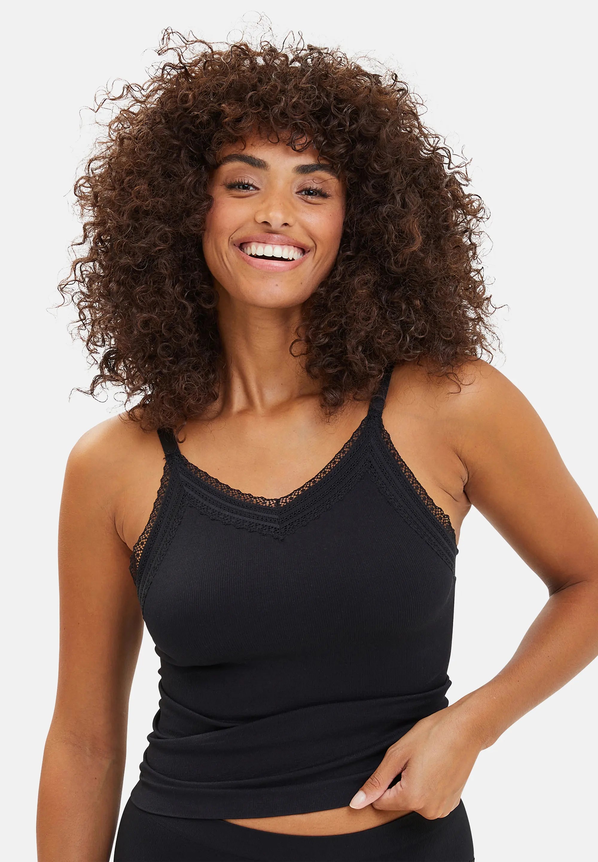 Caraco noir pour femme