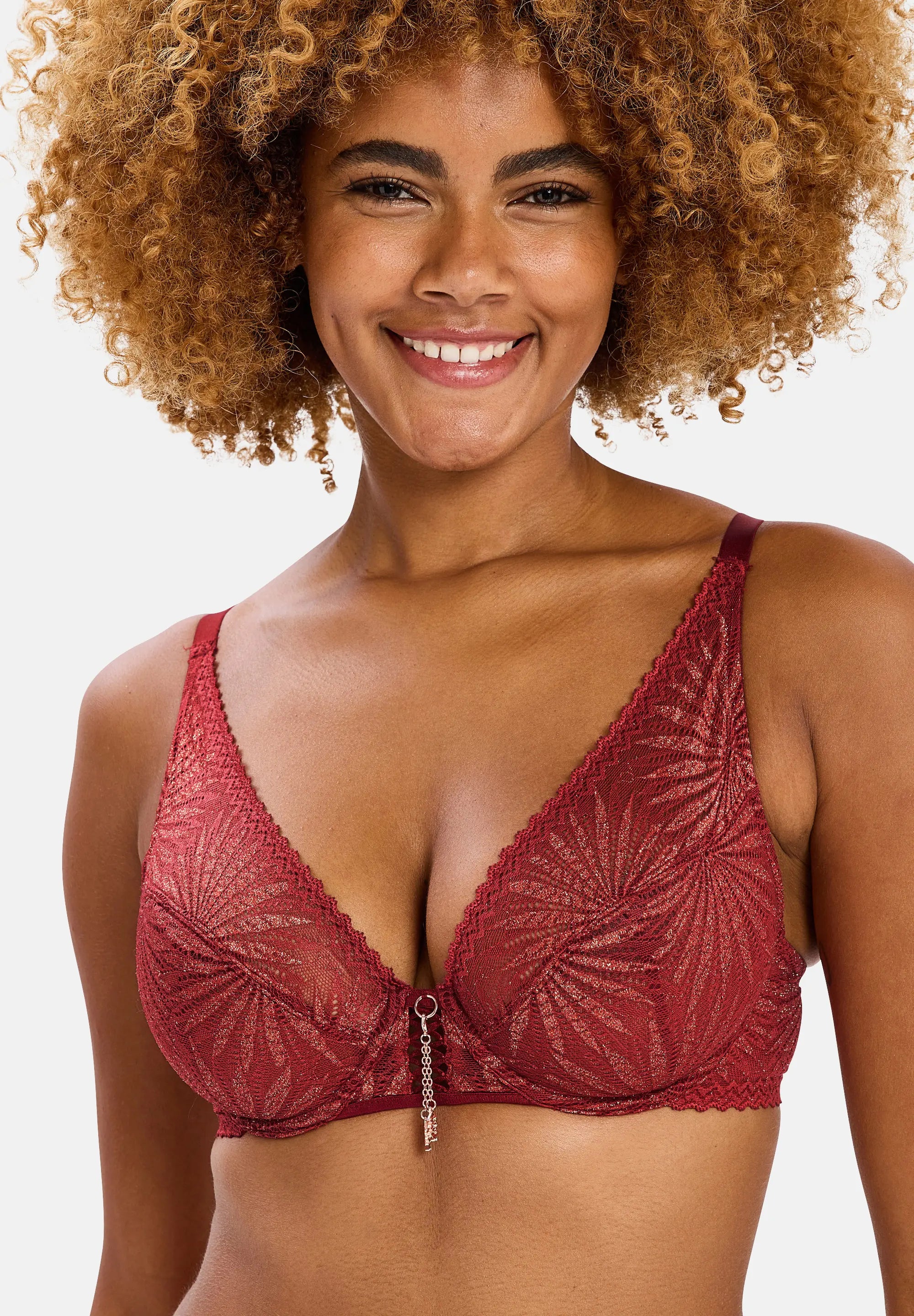 Ensemble Laurie Rouge avec slip et tanga