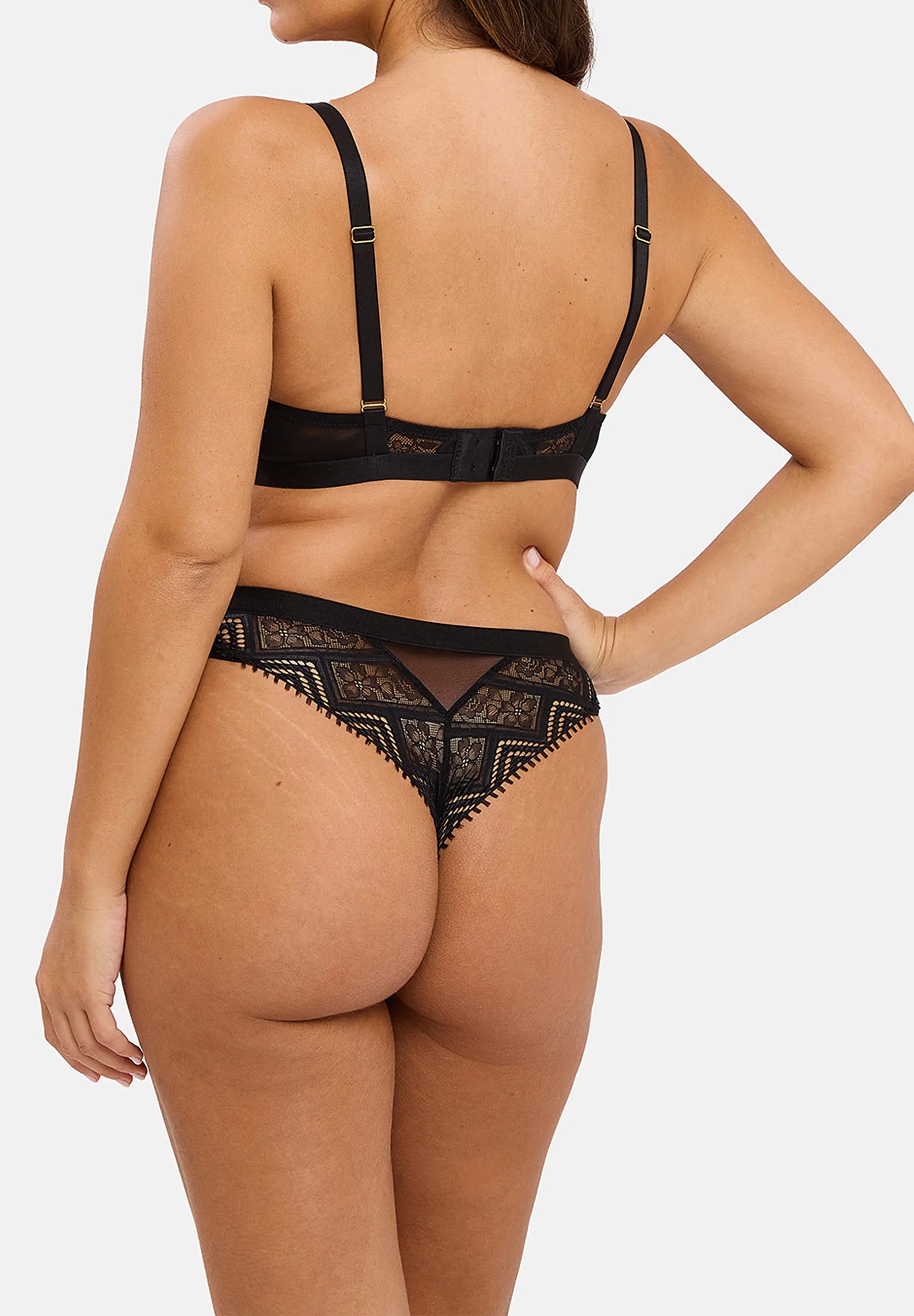 Soutien-gorge plongeant Dehlia Noir