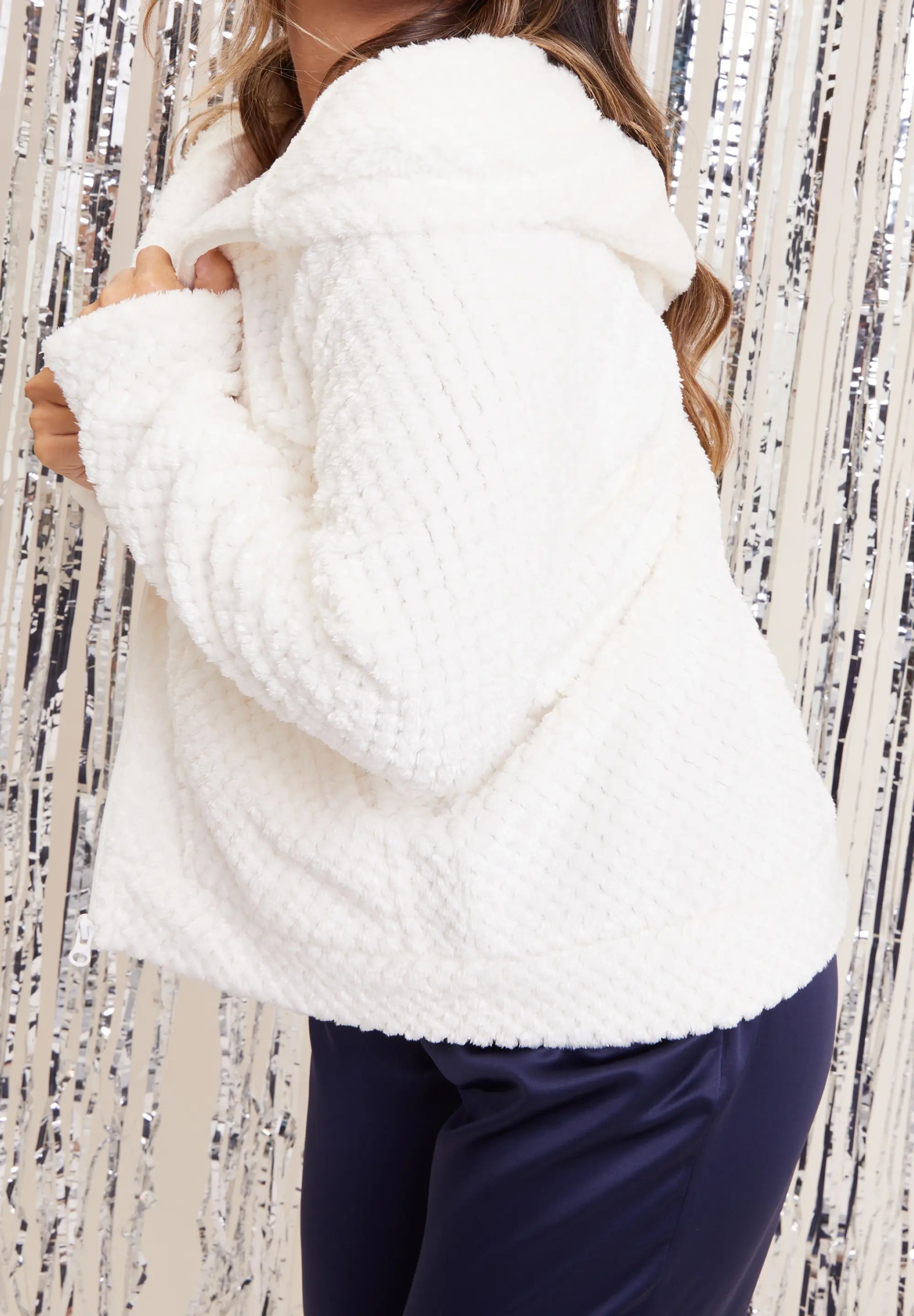 Gilet avec manches Hug Ivoire