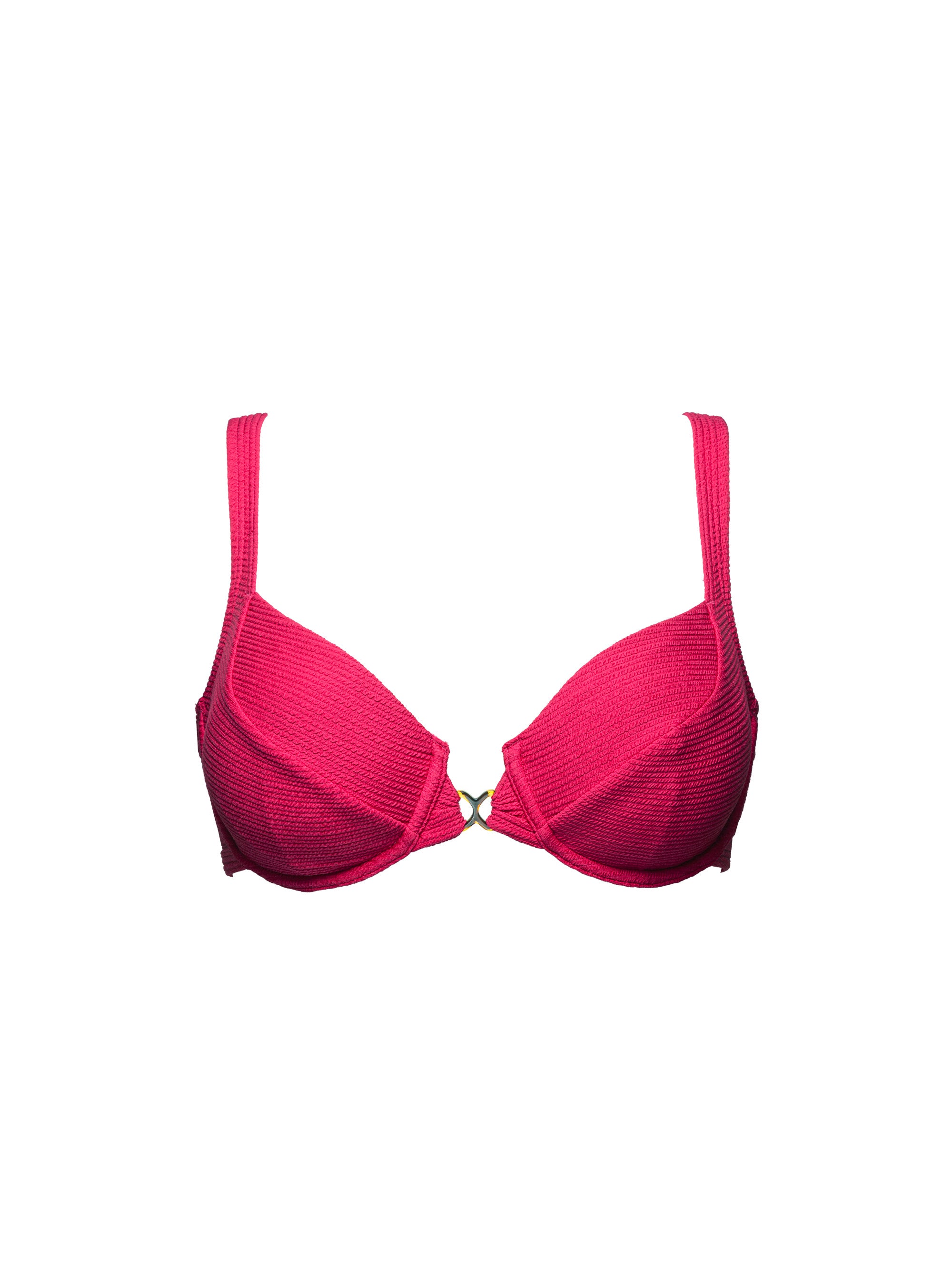 packshot haut de maillot de bain avec armatures - couleur cerise