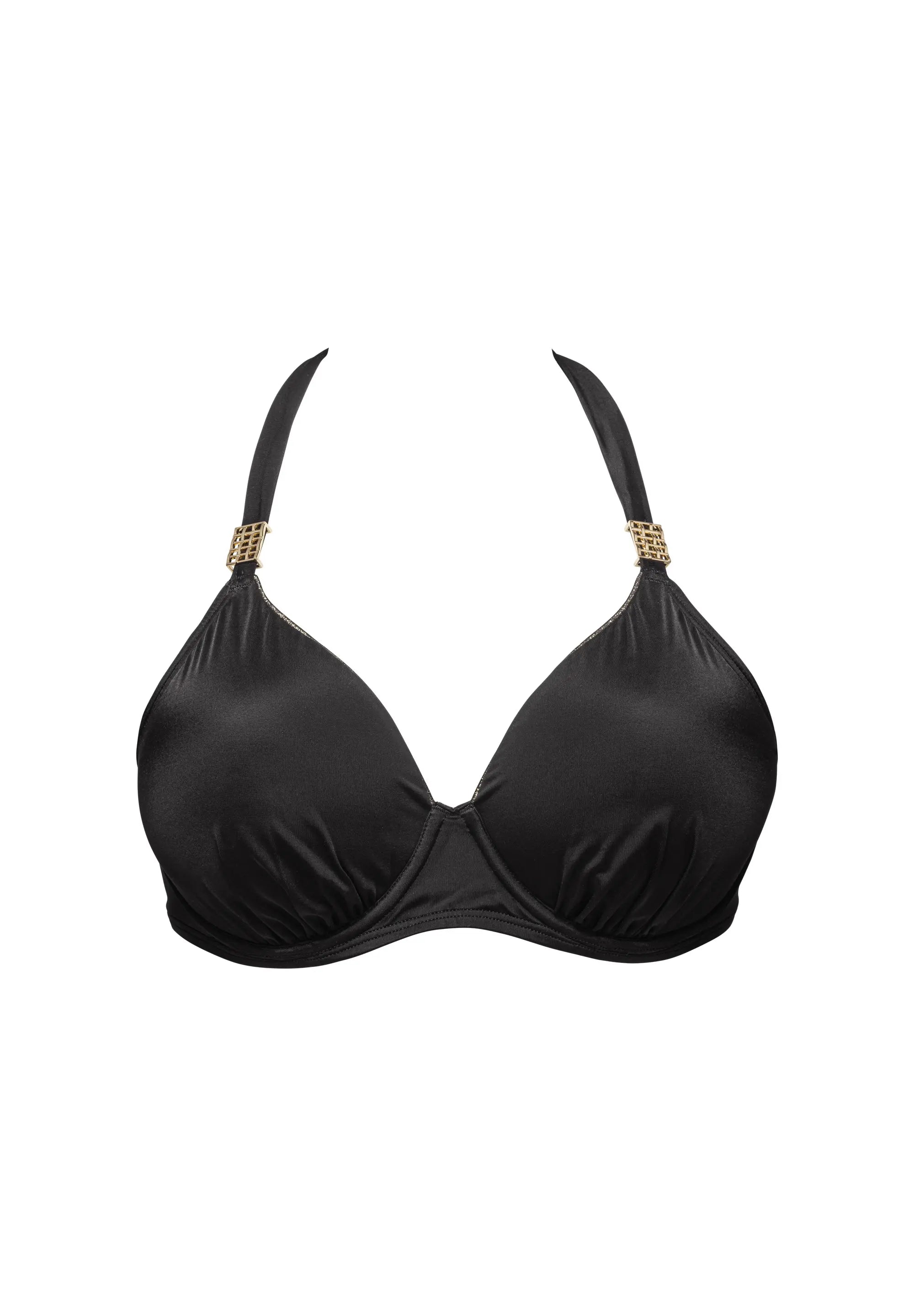 Voorgevormde Bikinitop met beugel Speekaboo Shape Zwart