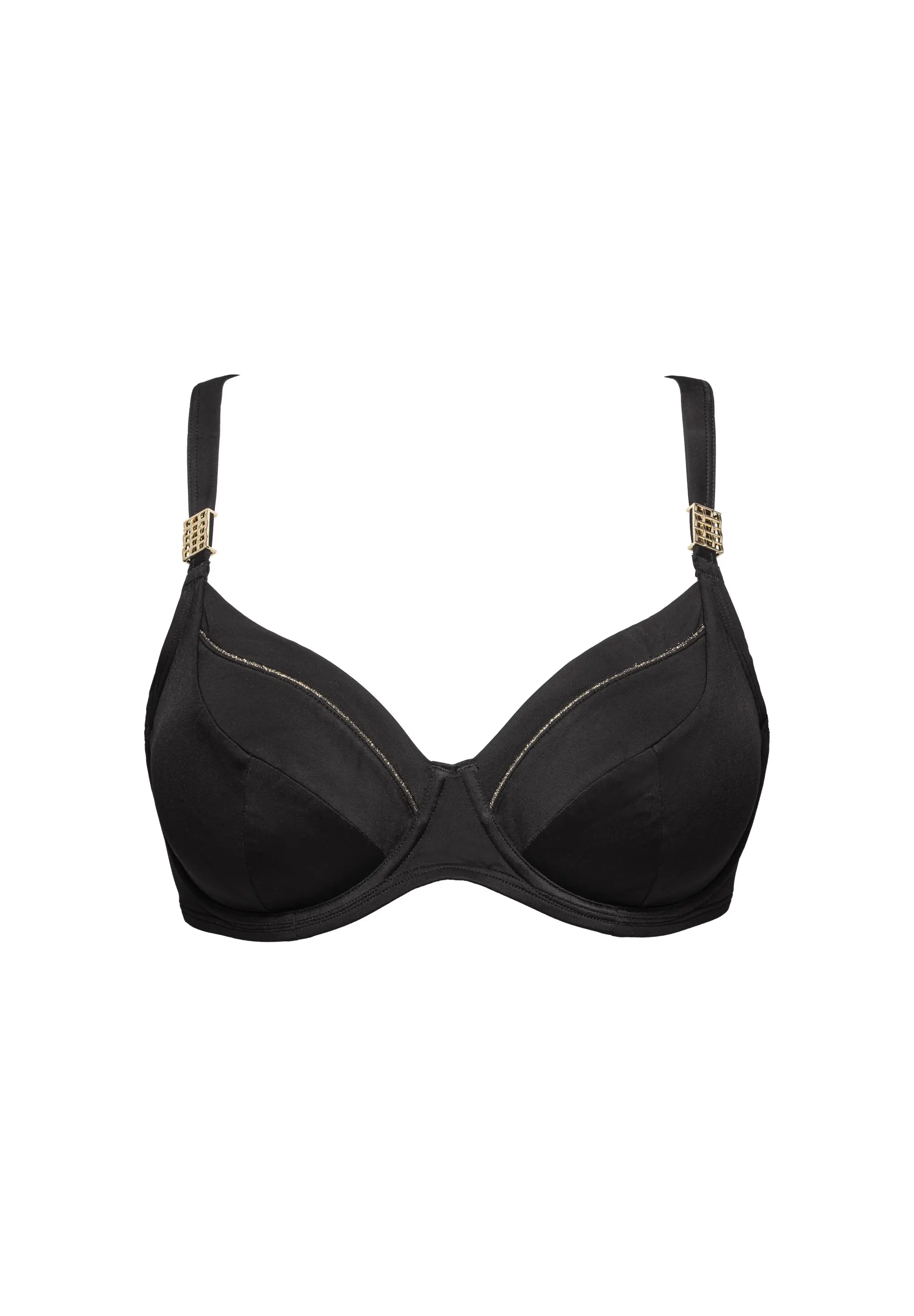 Bikinitop met beugel Speekaboo Shape Zwart